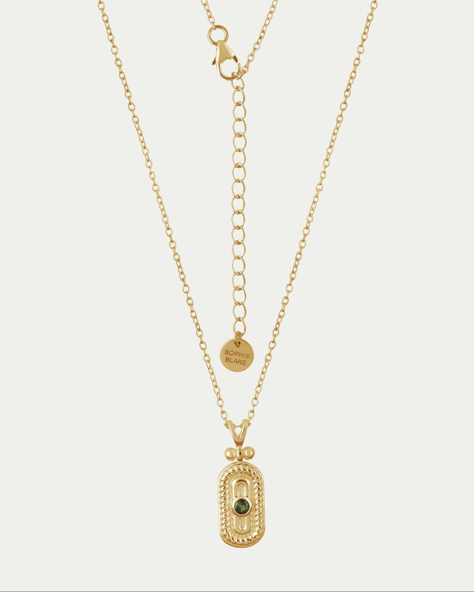 Greta Pendant - Green Tourmaline