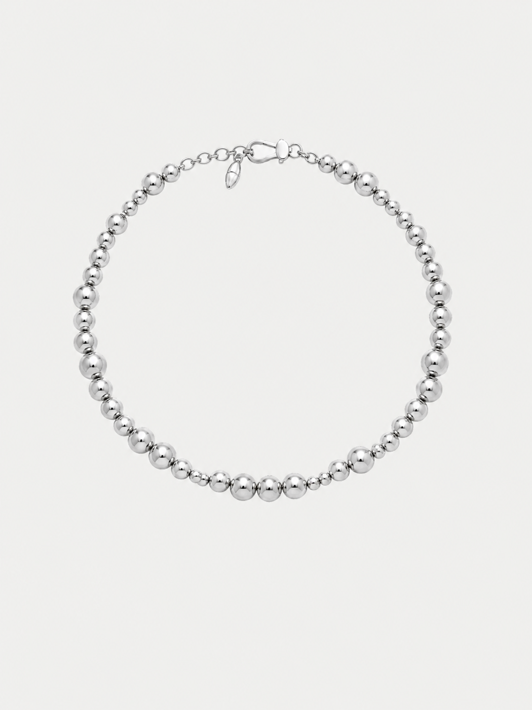 Alma Modern Orb Necklace - Silver (06/15 Delivery)