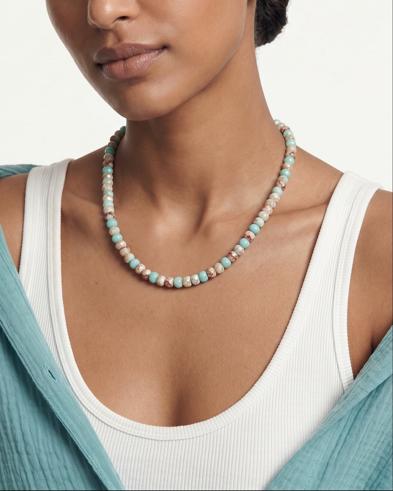 Eleni - Aqua Terra Jasper Necklace
