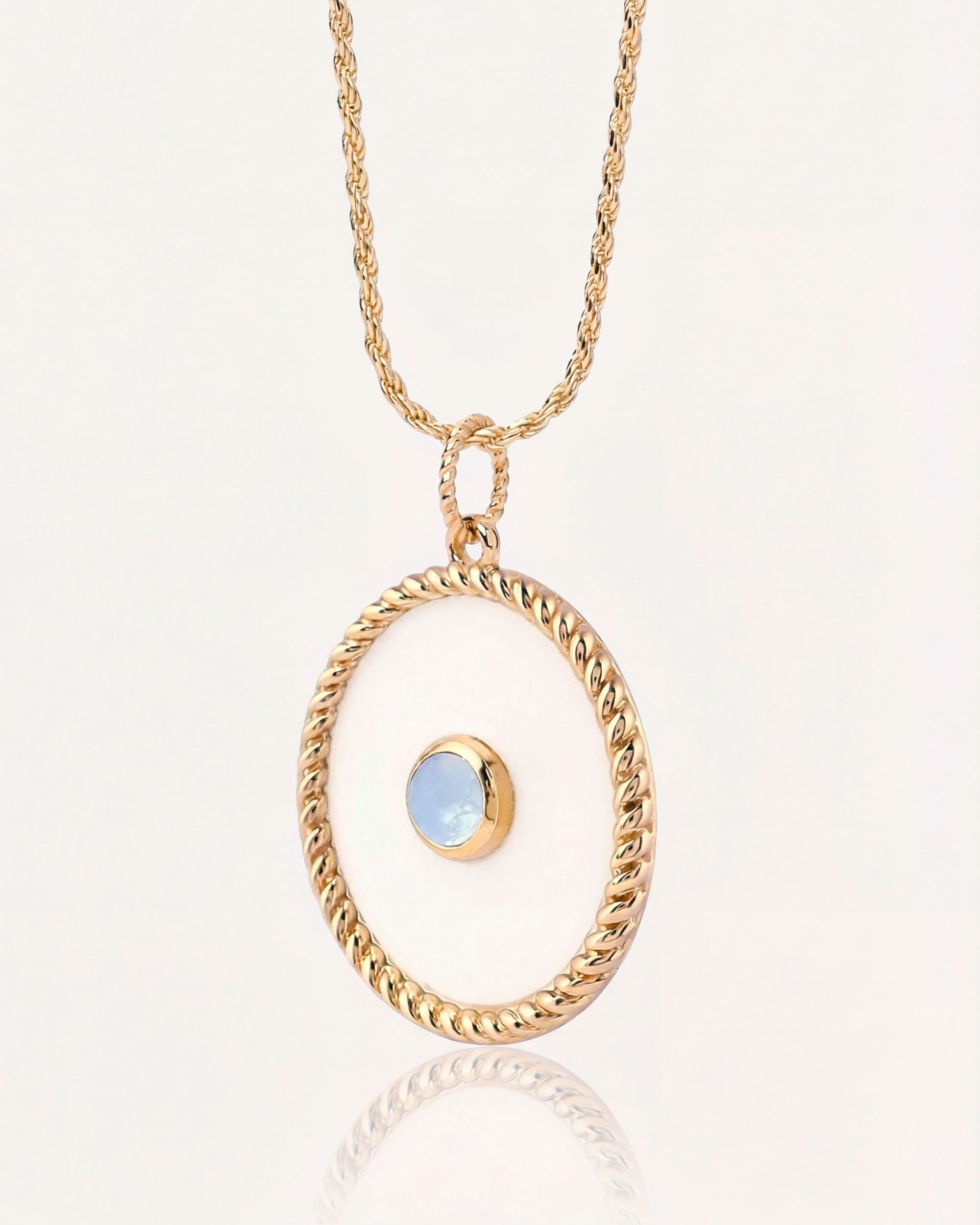 Ella Pendant Ivory and Moonstone