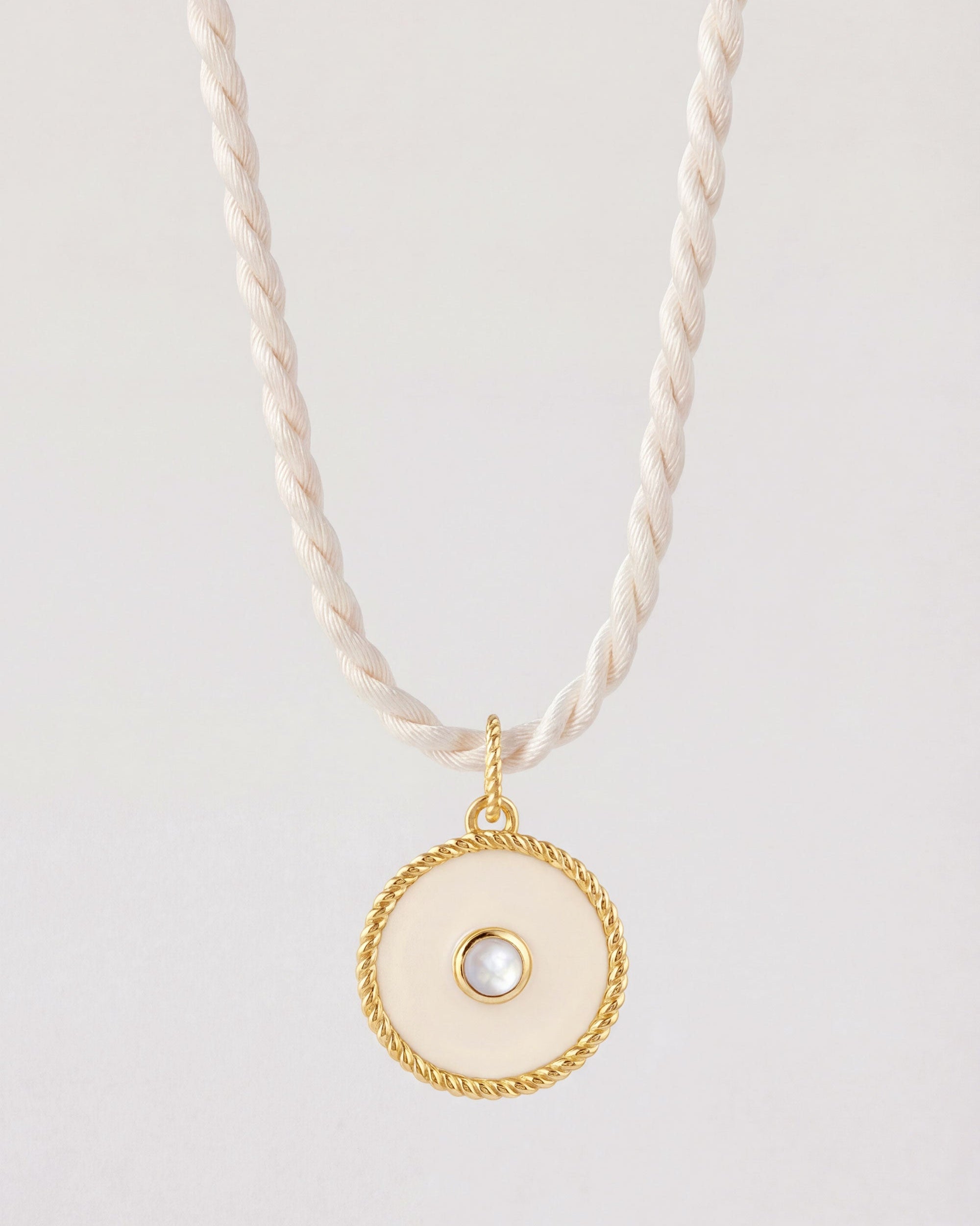 Ella Pendant Ivory and Moonstone