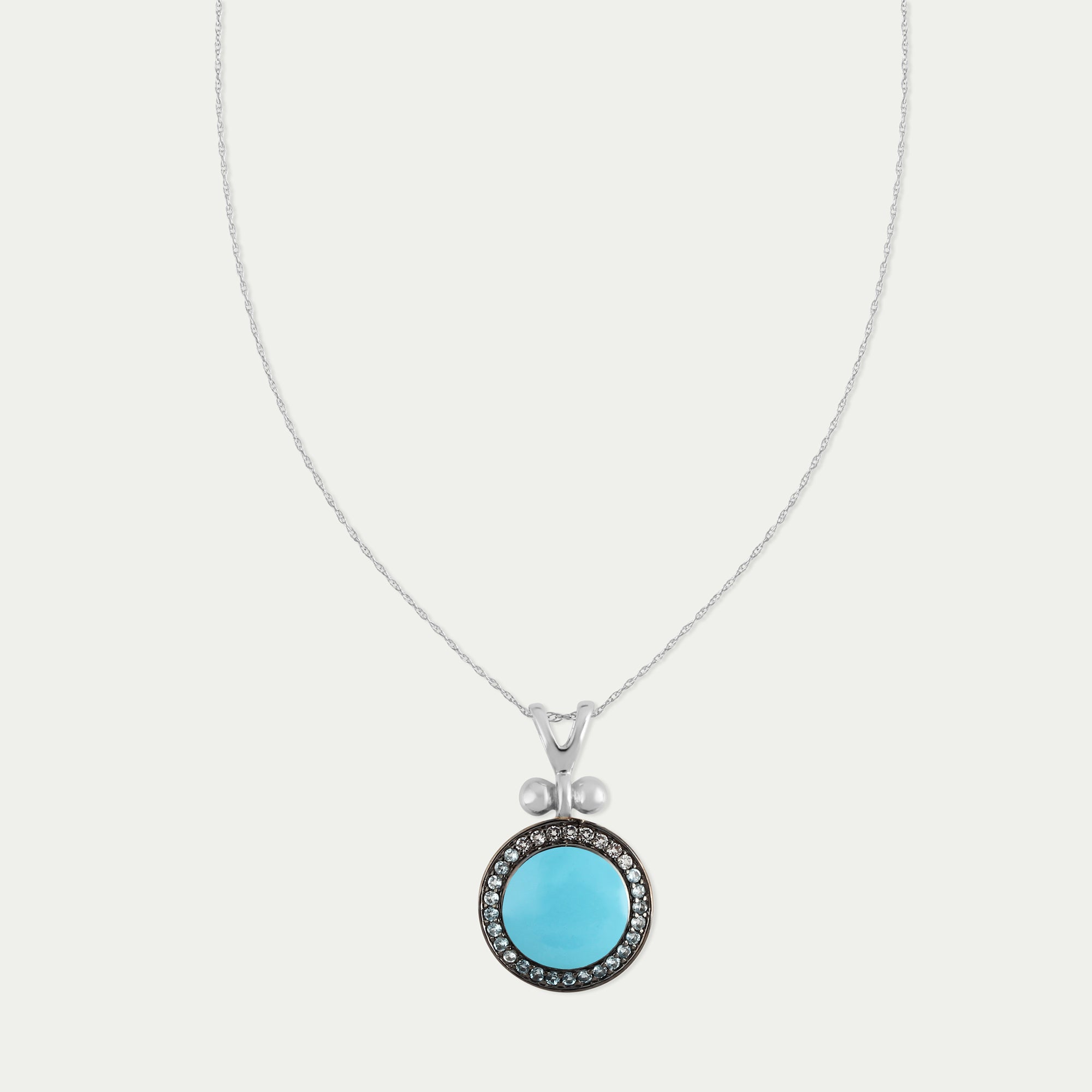 Katherine Necklace Blue Topaz - Sterling Silver
