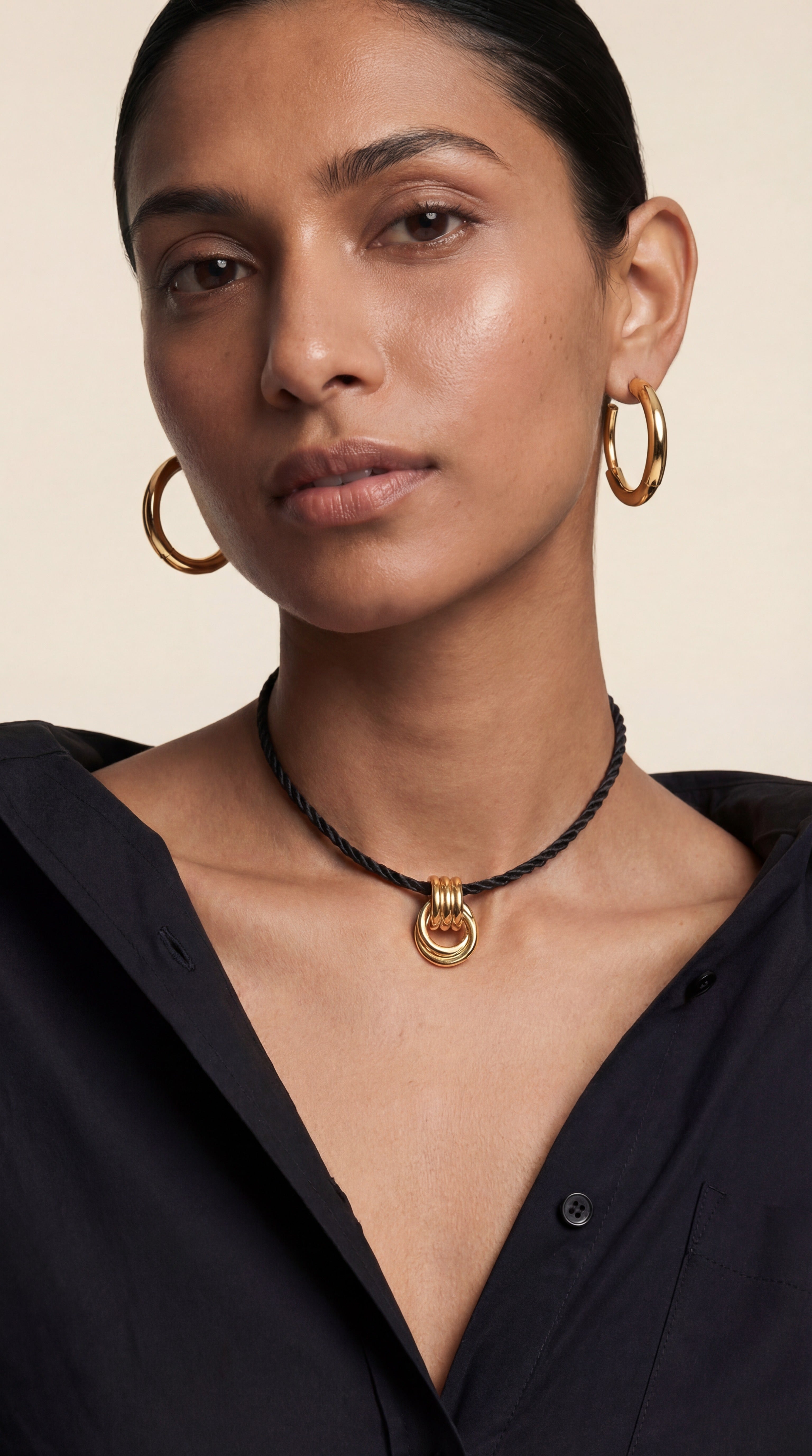 Silk Black Cord - 16-18 Inches