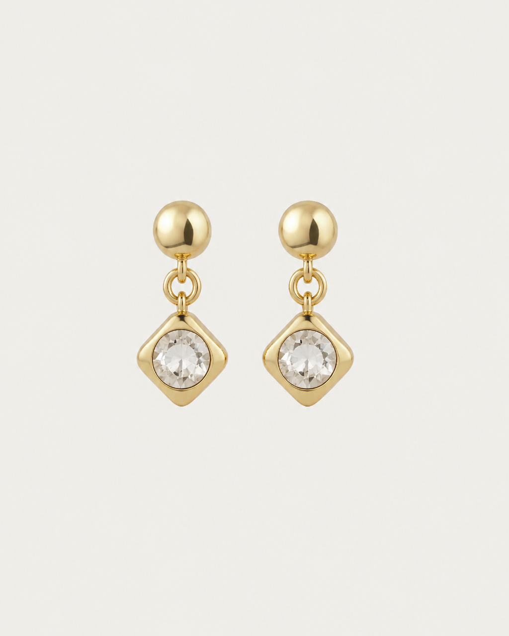Lela Drop Earrings - White Topaz