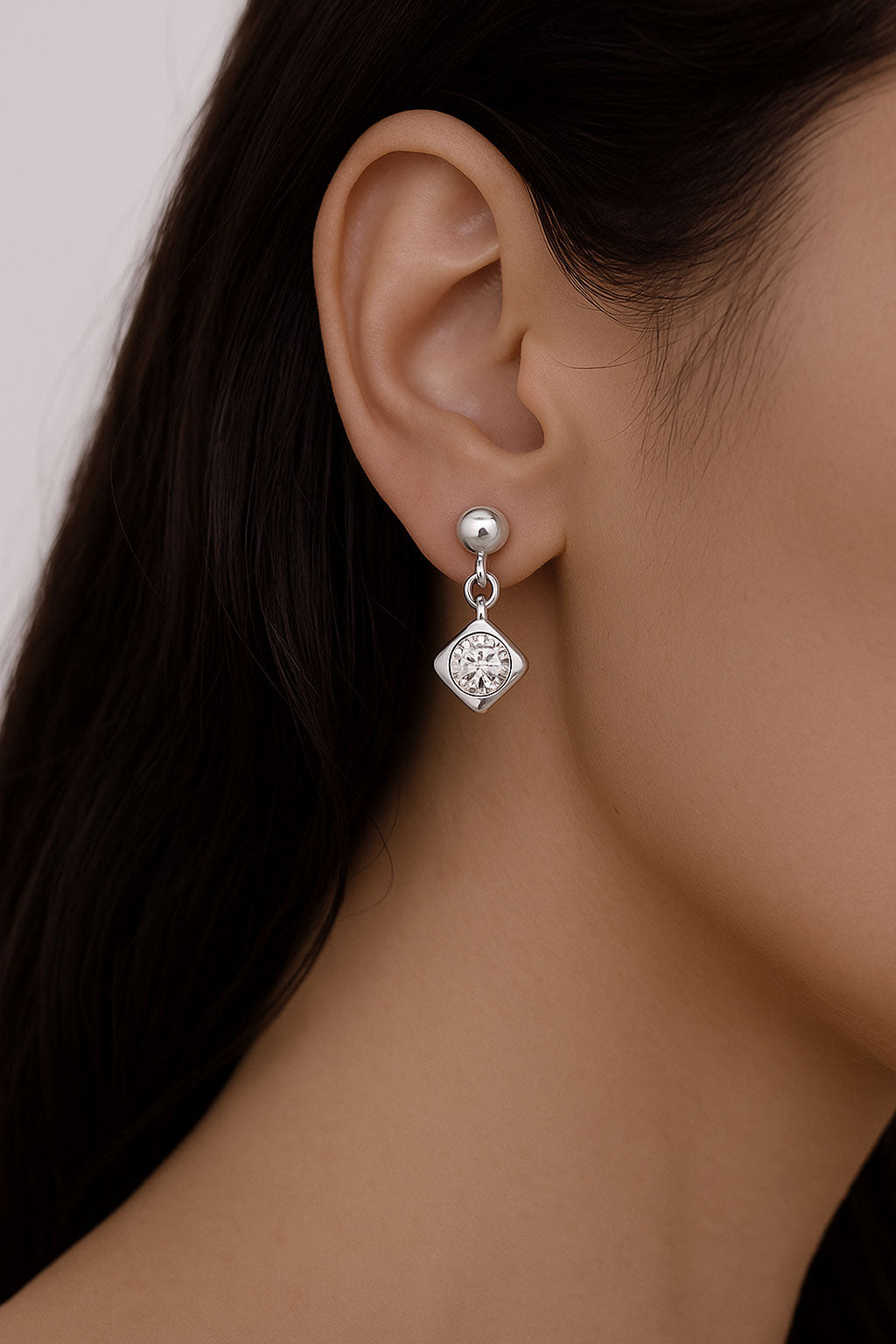 Lela Drop Earrings - White Topaz