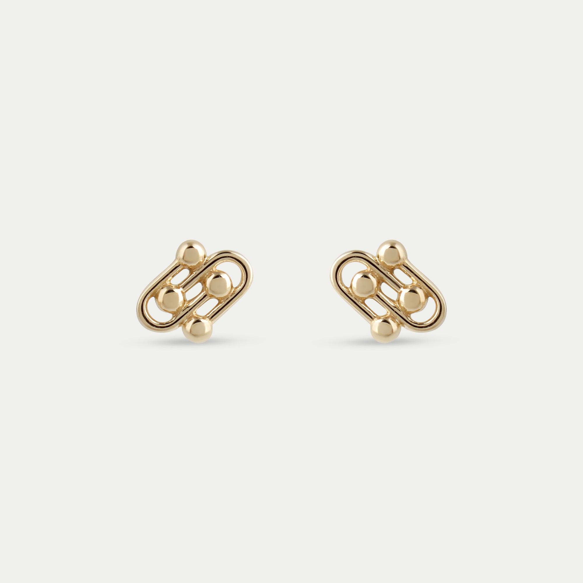 Petite Damia Stud Earrings 14k Gold