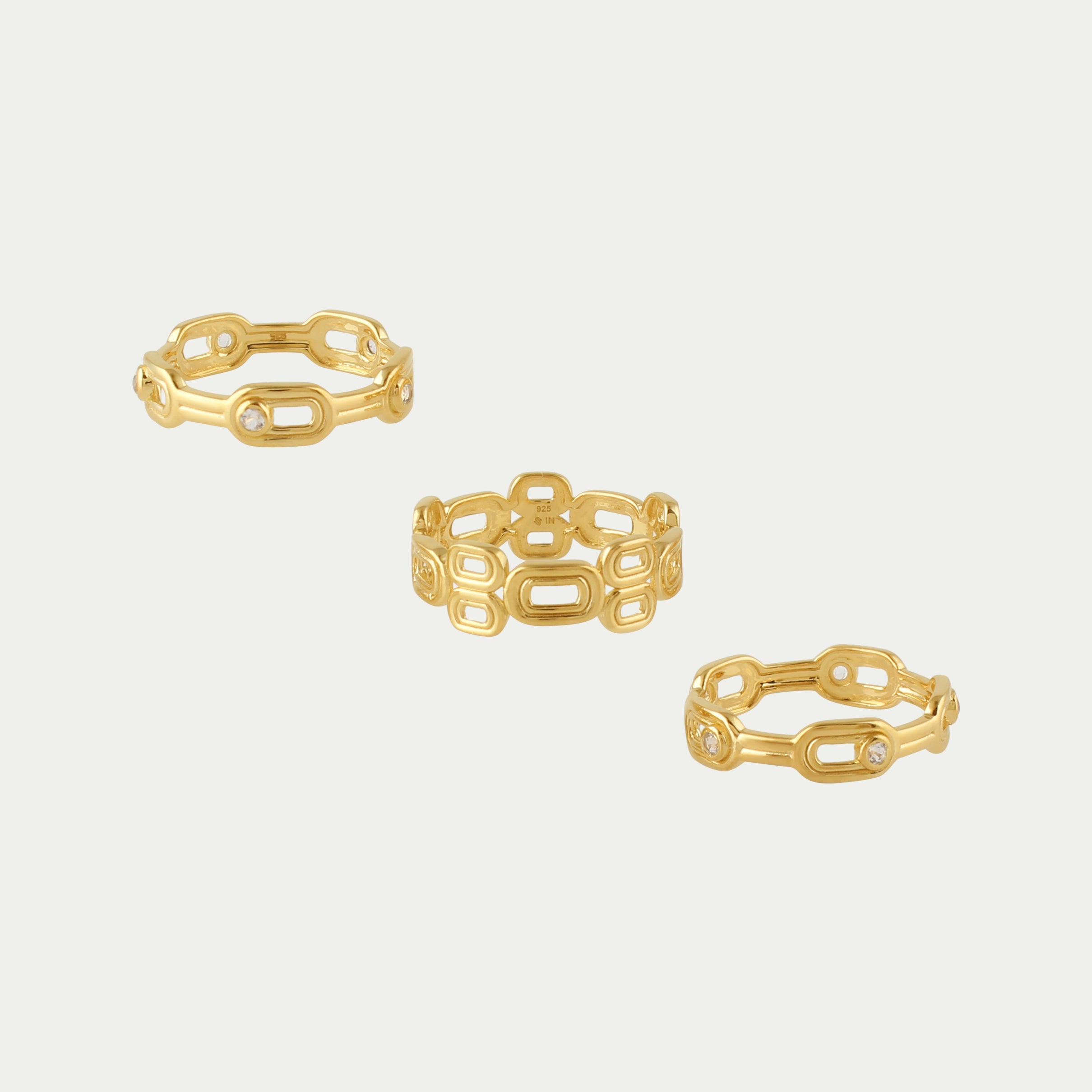 Silvana Link Rings - Topaz