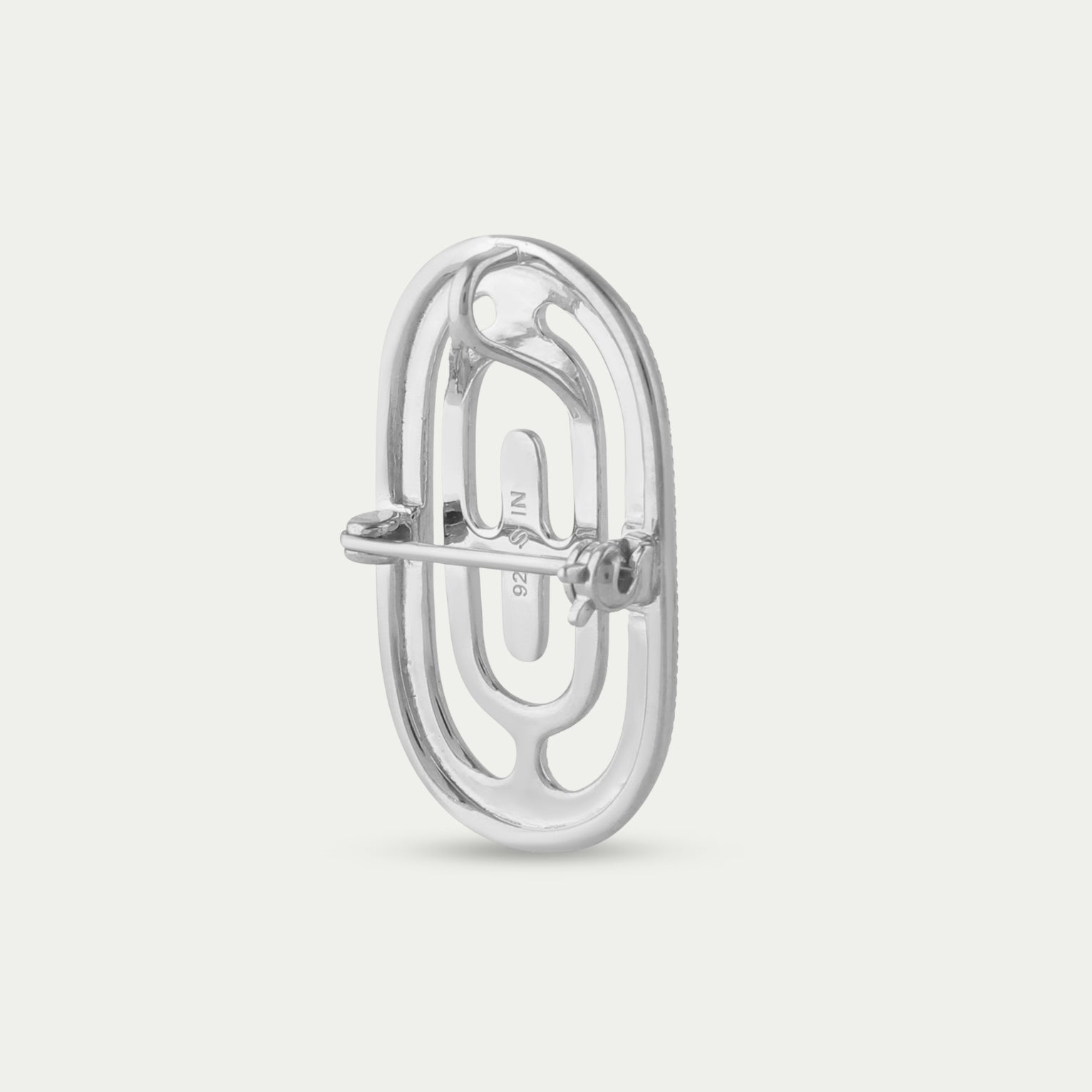 Large Eva Brooch/Pendant - Silver