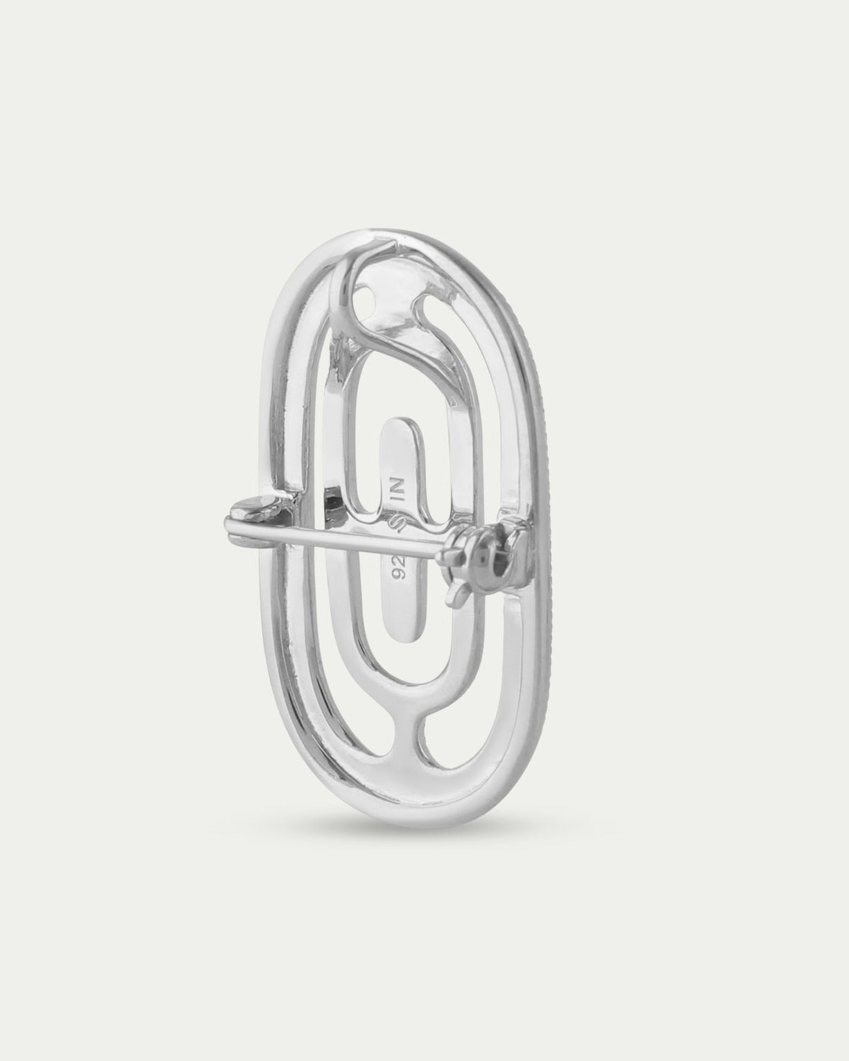 Large Eva Brooch/Pendant - Silver