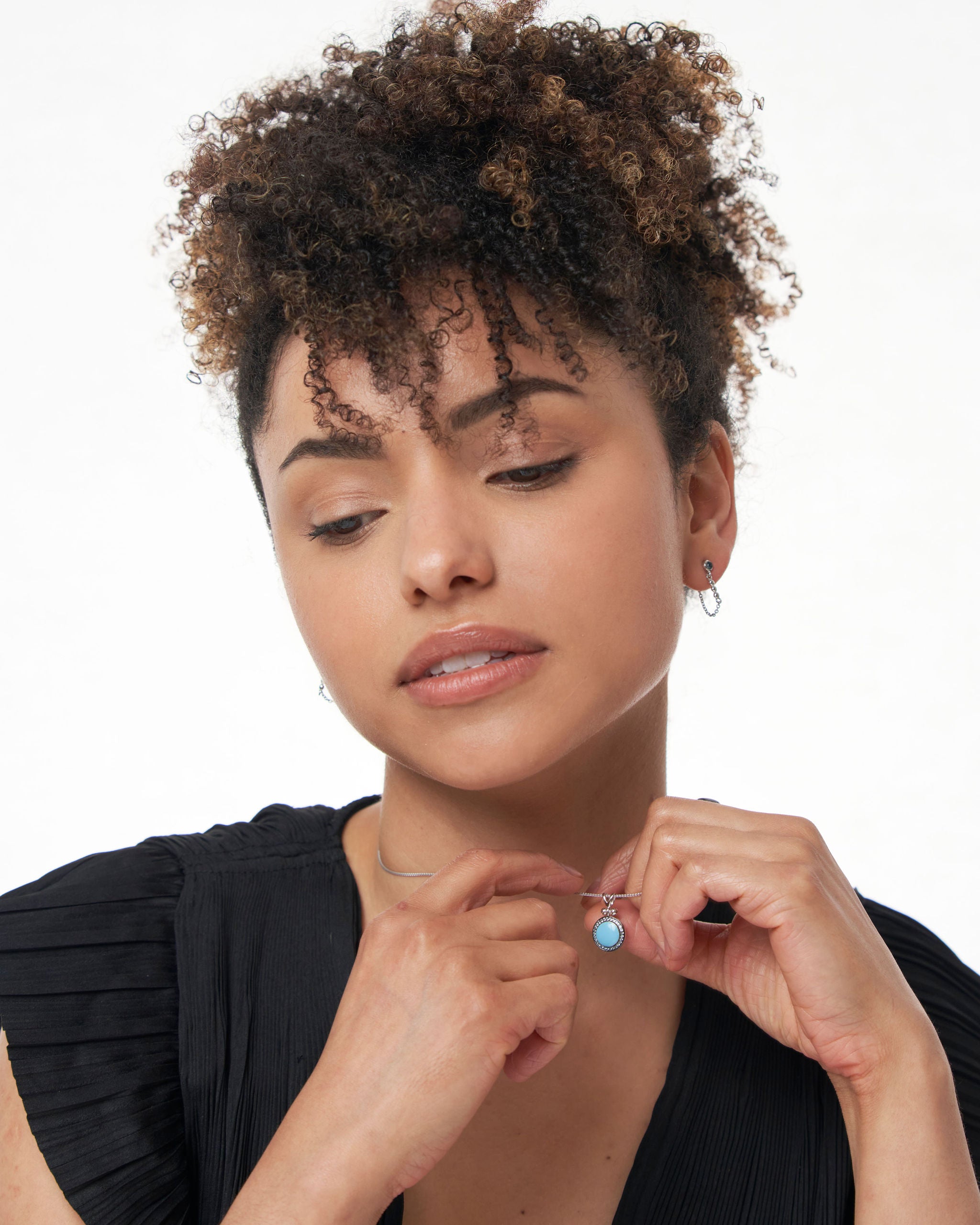 Katherine Necklace Blue Topaz - Sterling Silver