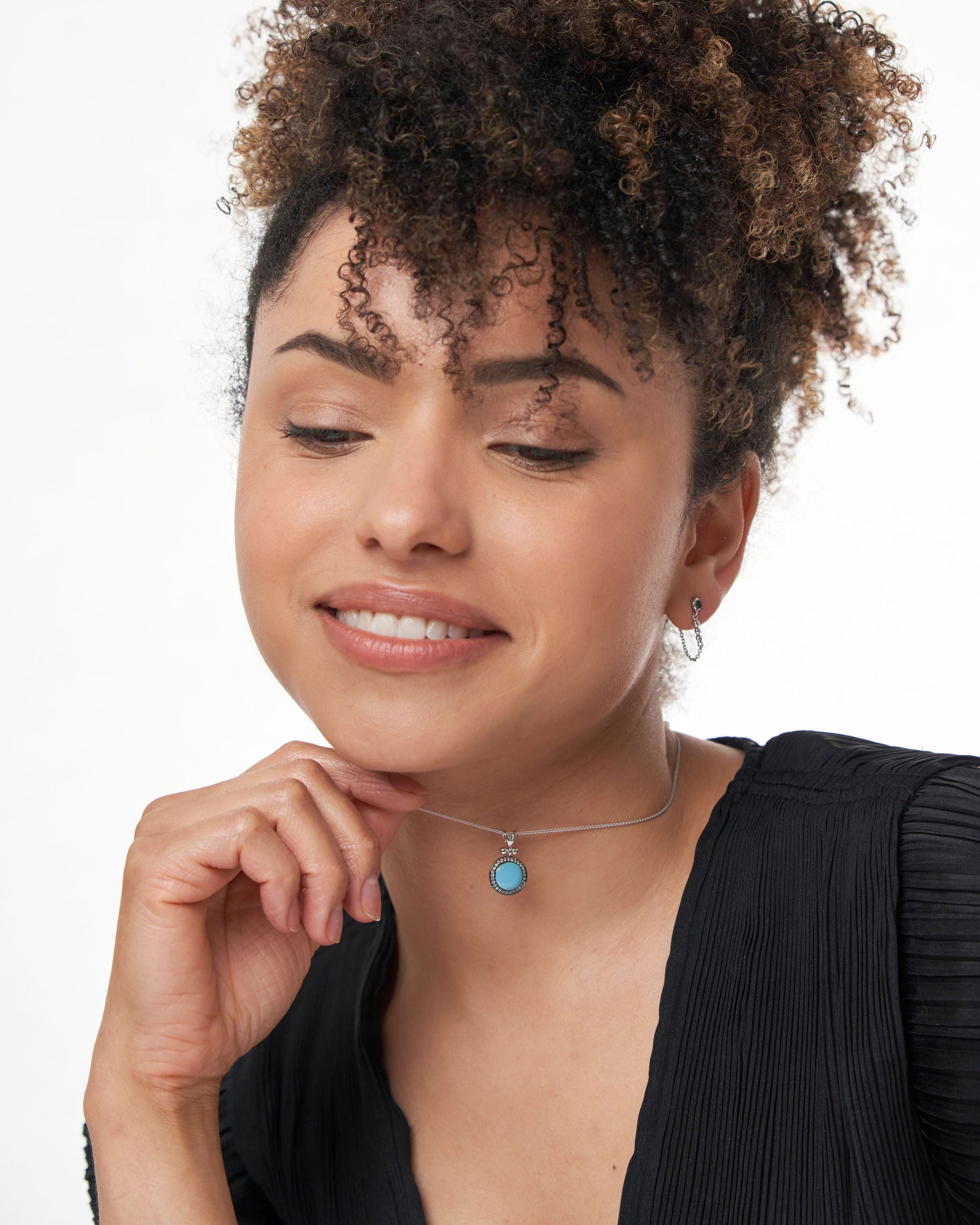 Katherine Necklace Blue Topaz - Sterling Silver