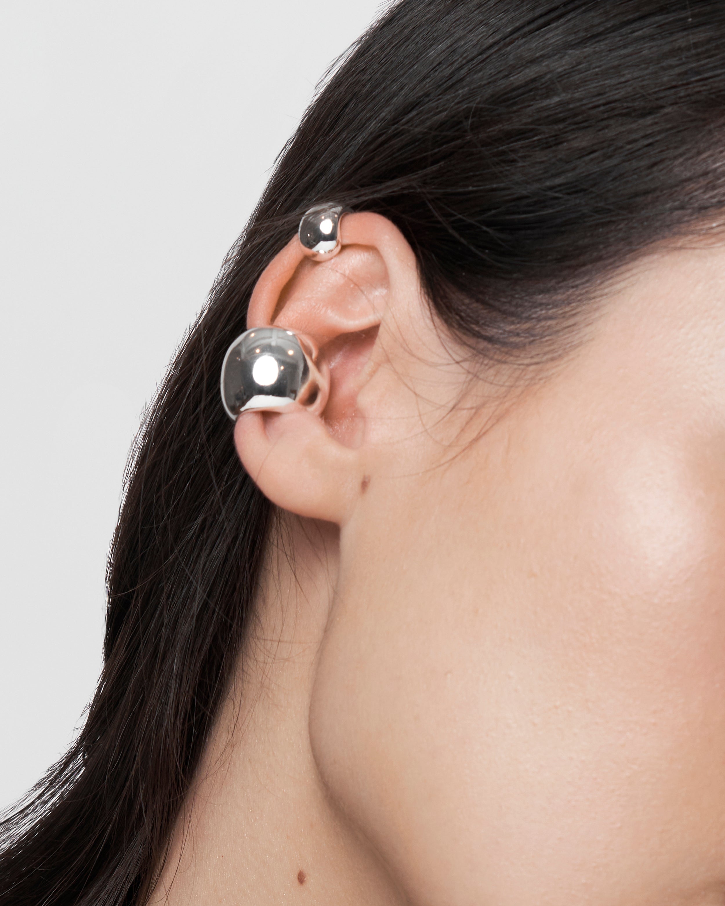 Leda Ear Cuff - Silver