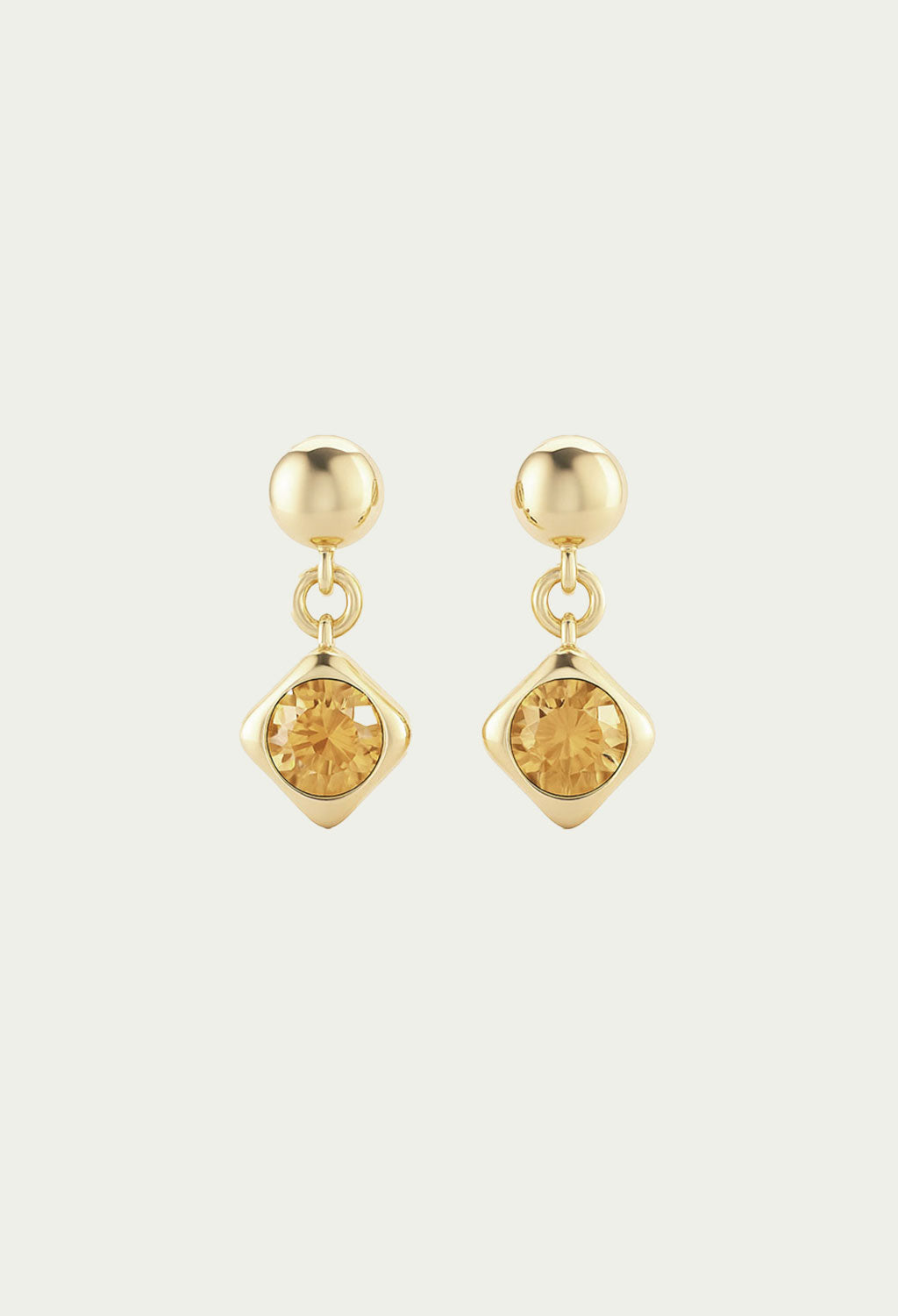Lela Drop Earrings - Citrine