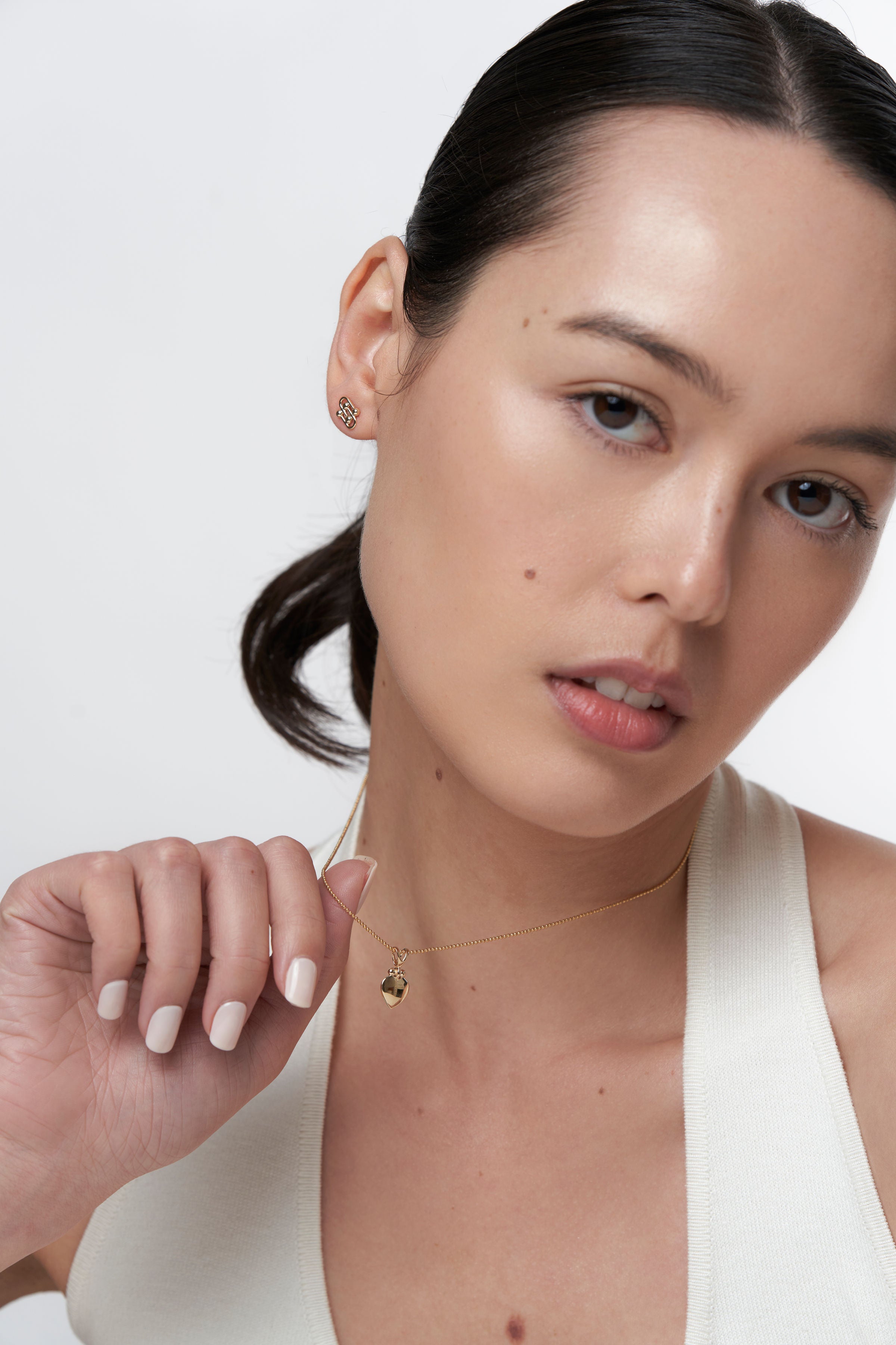 Damia Heart Pendant - 14k Yellow Gold
