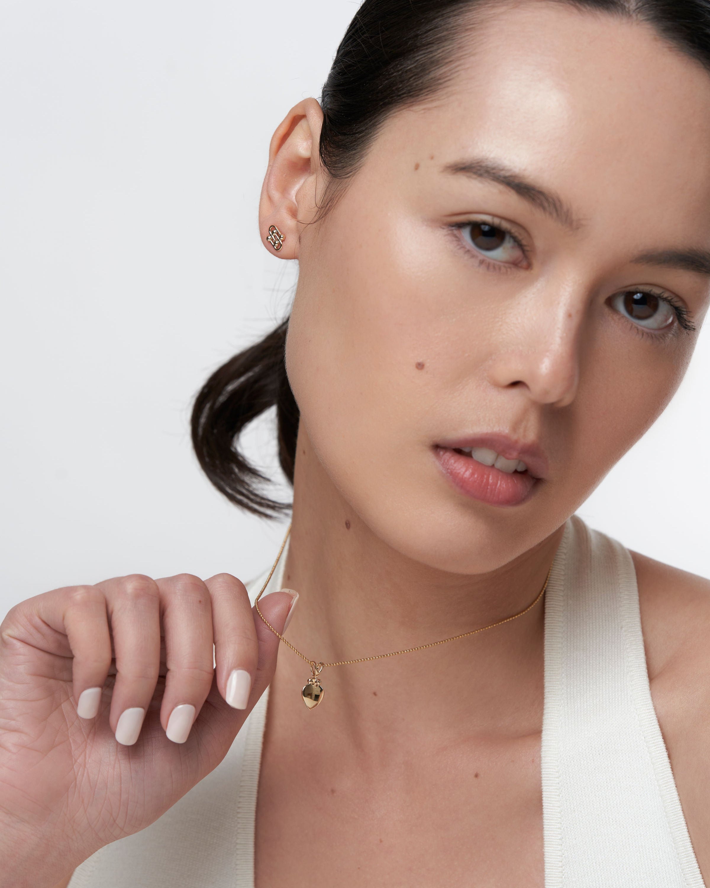 Damia Heart Pendant - 14k Finish