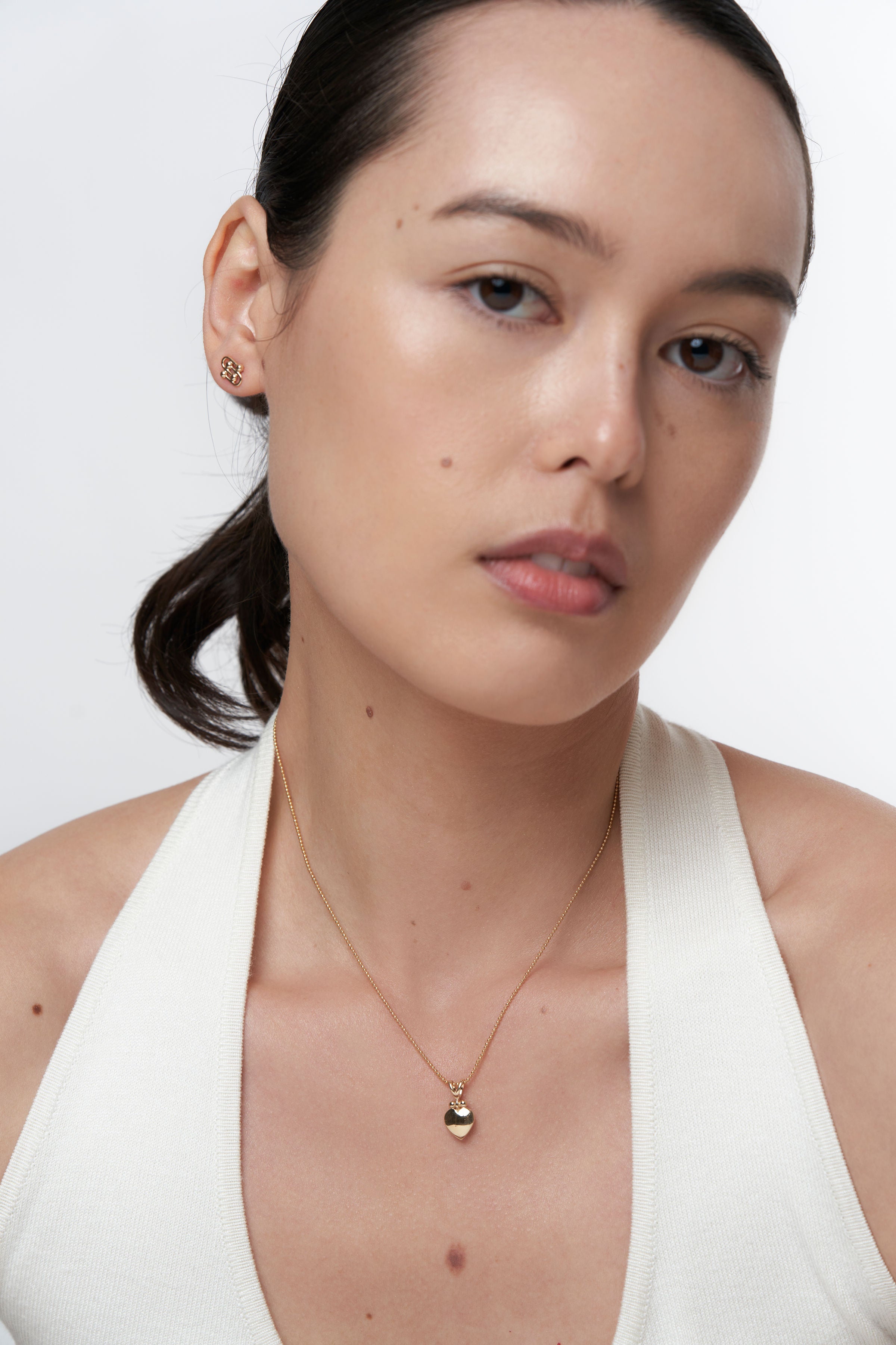 Damia Heart Pendant - 14k Yellow Gold