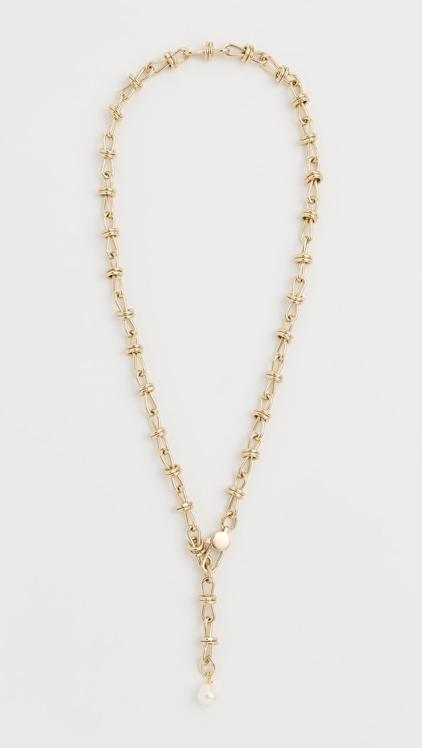 Tyla Love Knot Necklace Gold