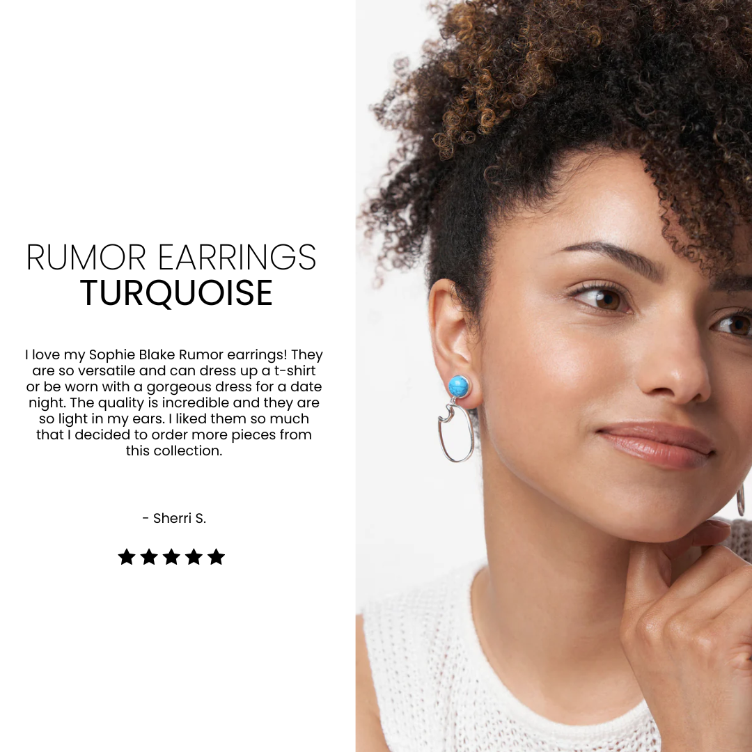 Rumor Earrings Turquoise