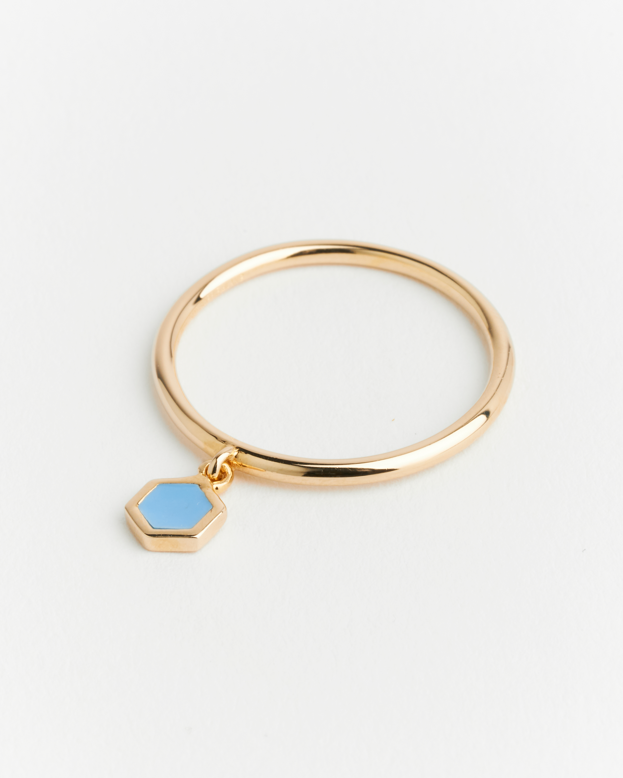 Ellie Ring Azure Blue Enamel