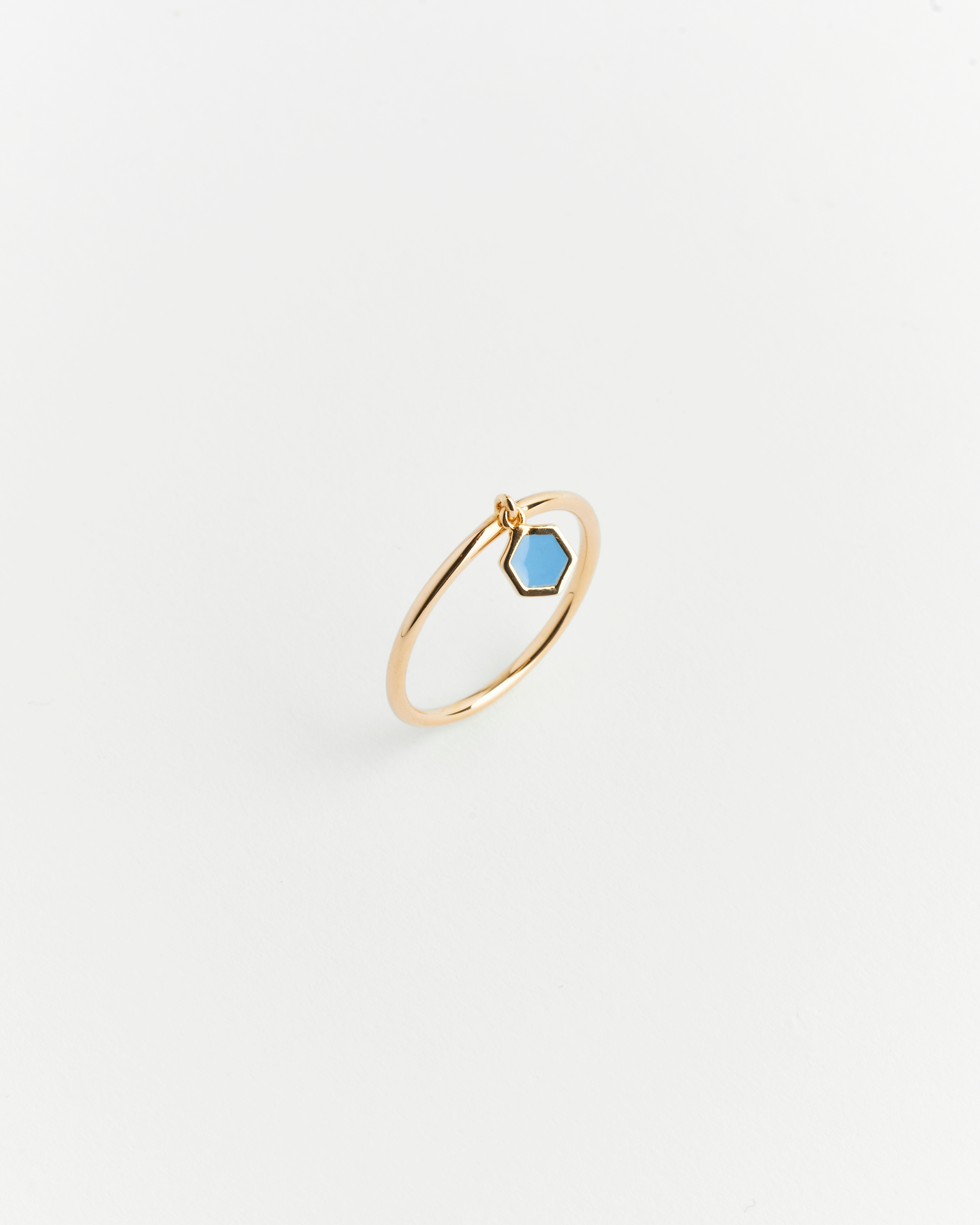 Ellie Ring Azure Blue Enamel