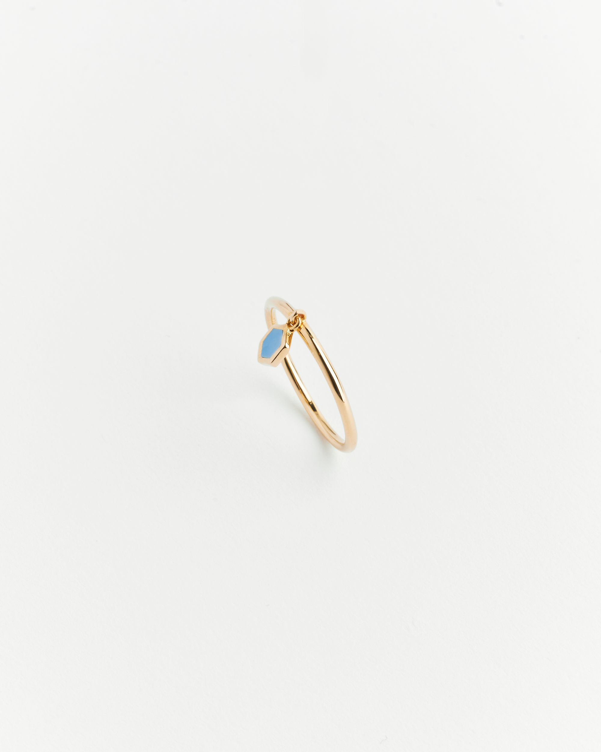Ellie Ring Azure Blue Enamel