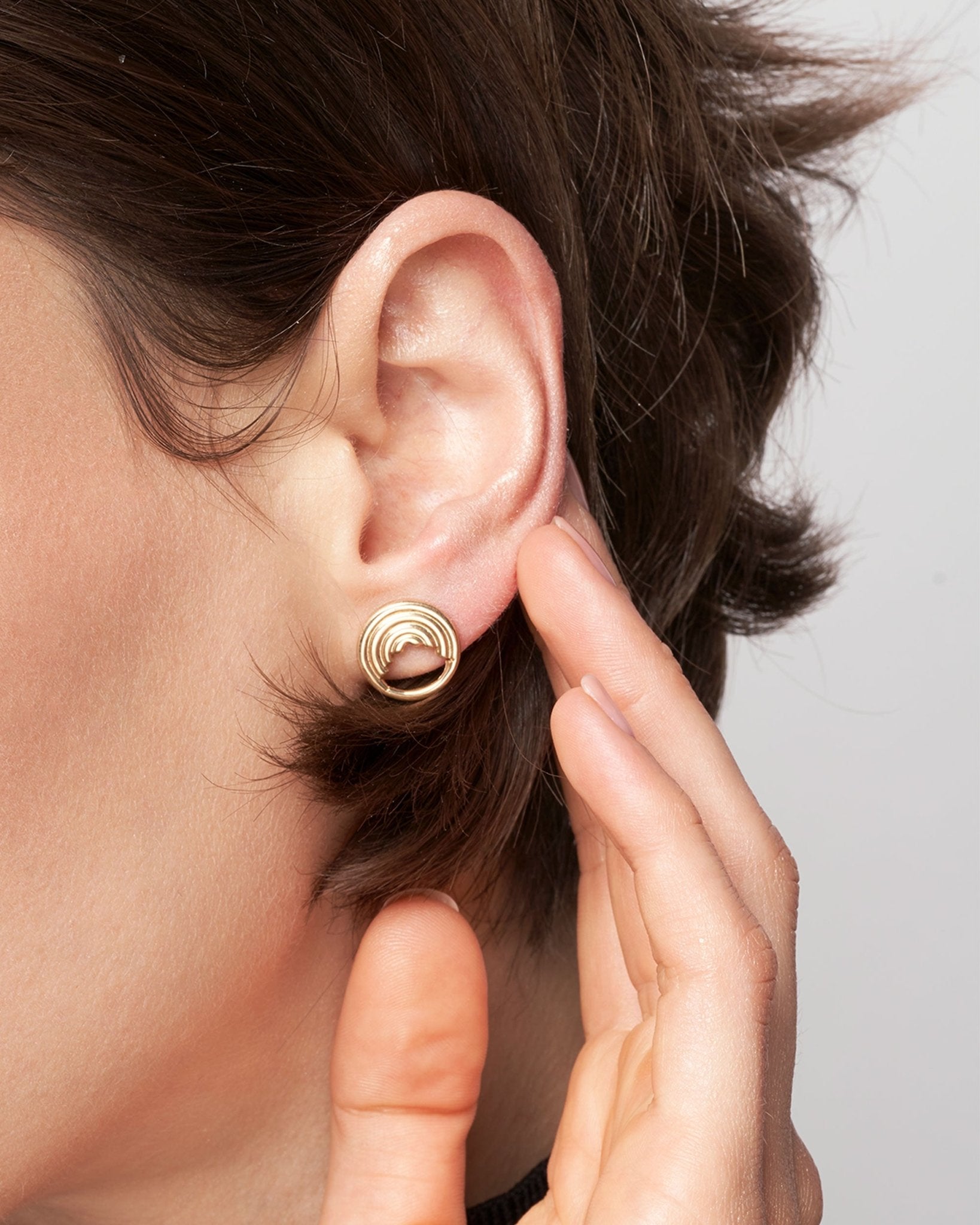 Charlotte Studs - 925 Silver/14K Gold Plate - SOPHIE BLAKE NY