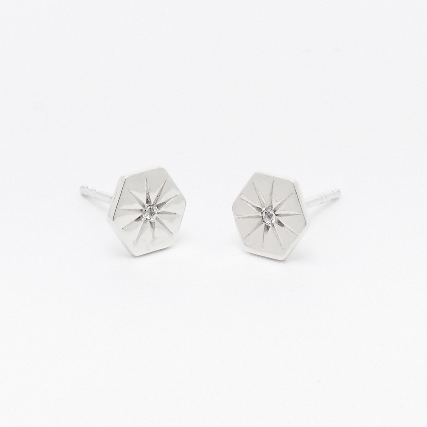 V ear-stud earrings in sterling silver — circlesmith