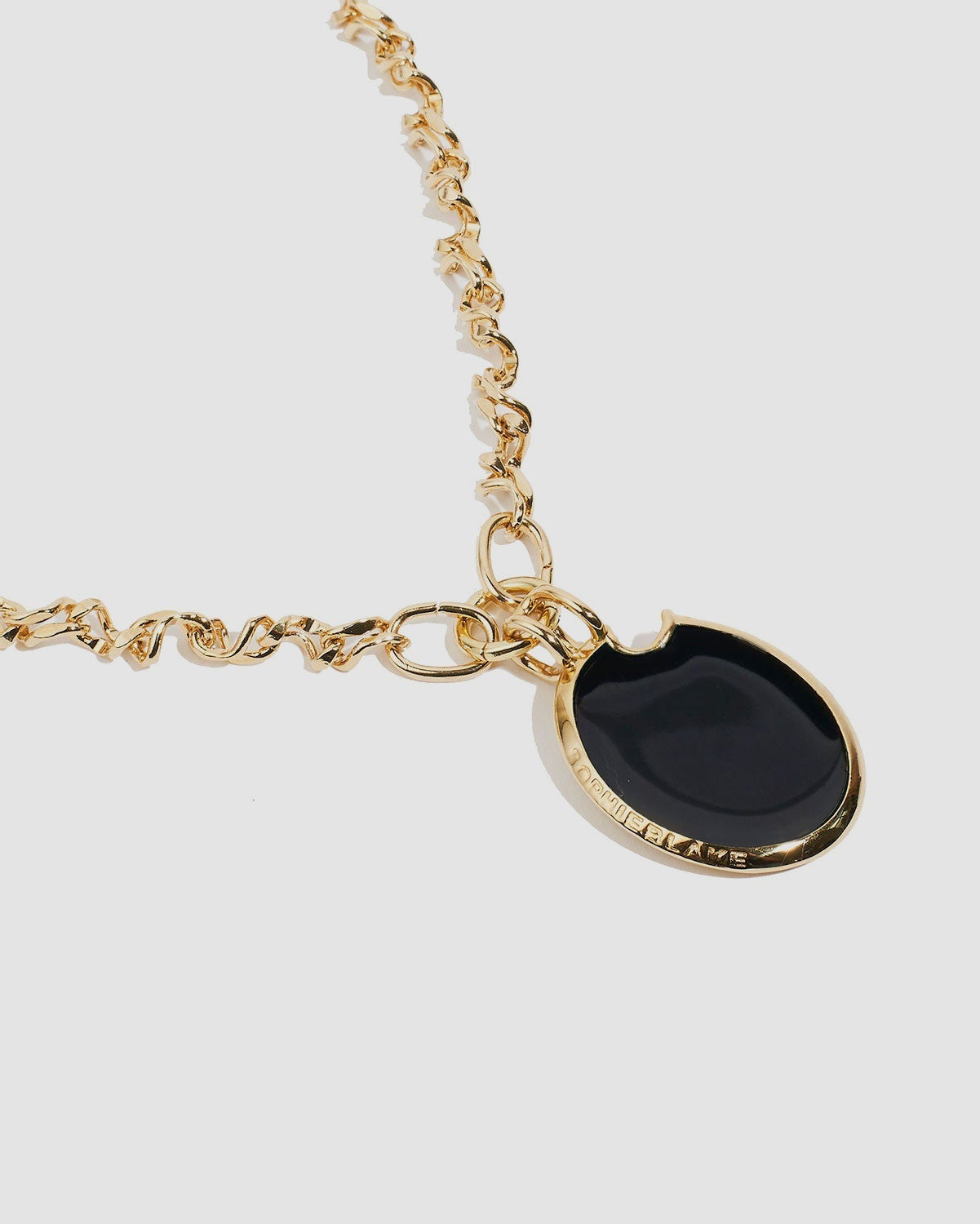 Rumor Double Sided Pendant Onyx - 925 Silver/14k Gold Plate - SOPHIE BLAKE NY