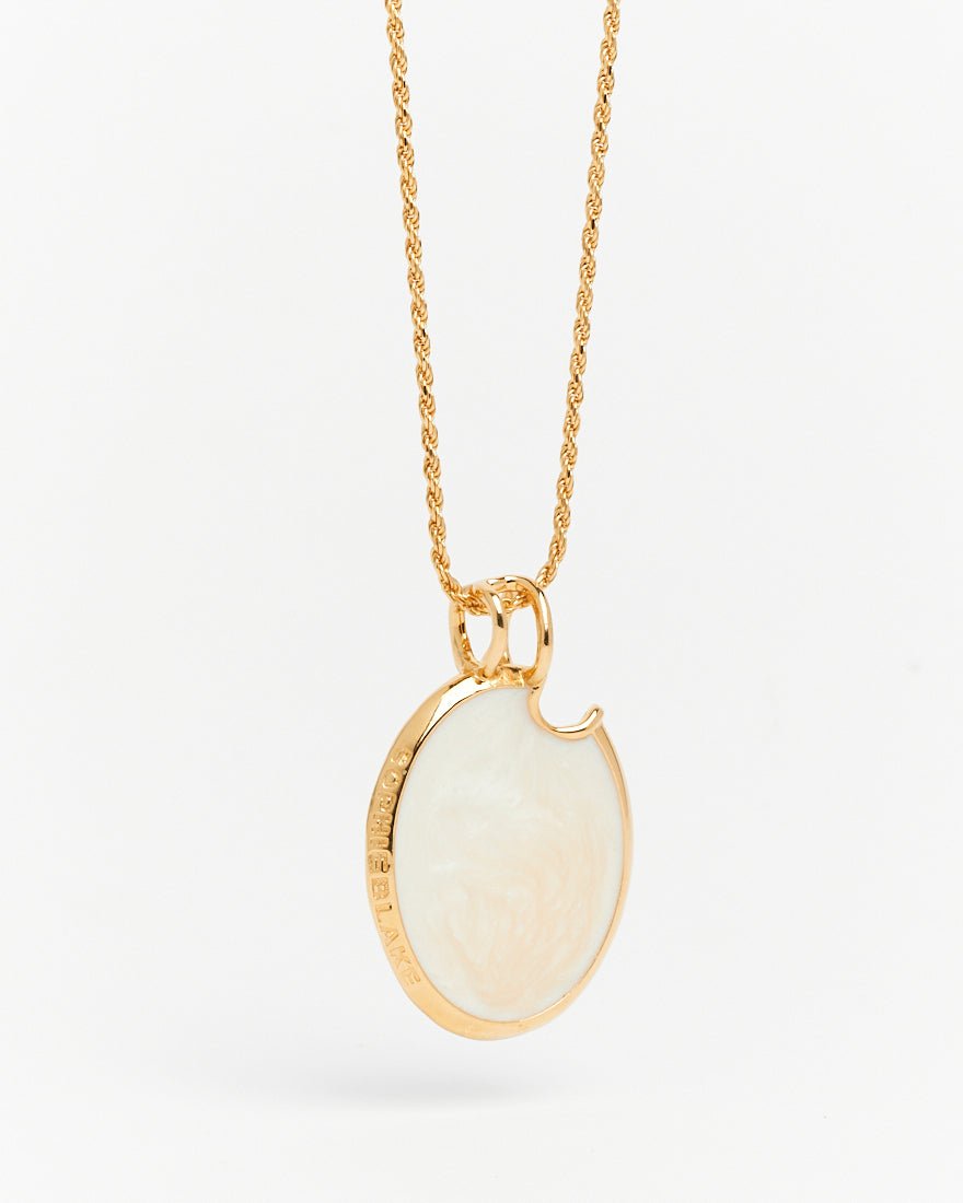 Rumor Double Sided Pendant Onyx - 925 Silver/14k Gold Plate - SOPHIE BLAKE NY
