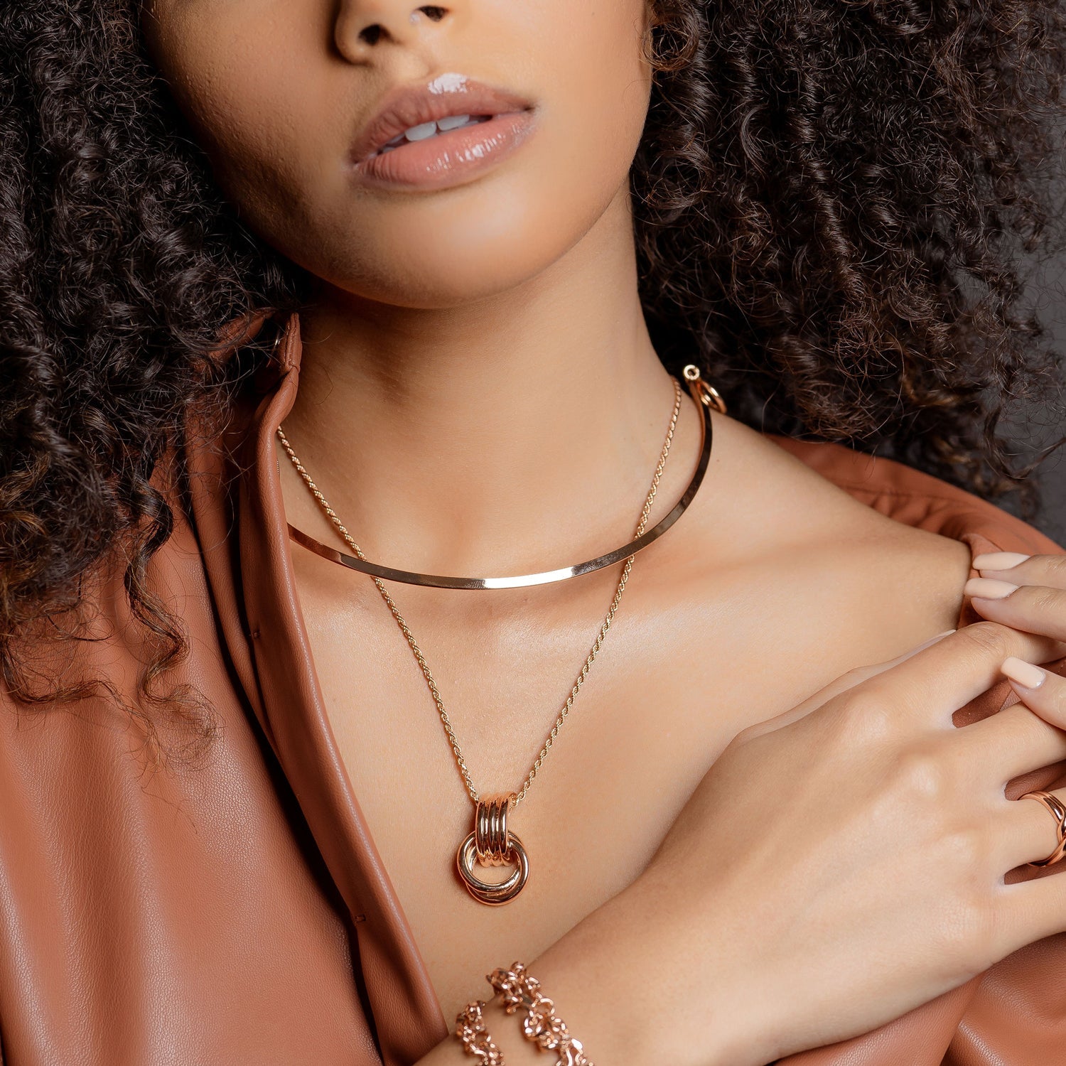 Sierra Wire Choker - 925 Sterling Silver/14k Rose Gold - SOPHIE BLAKE NY
