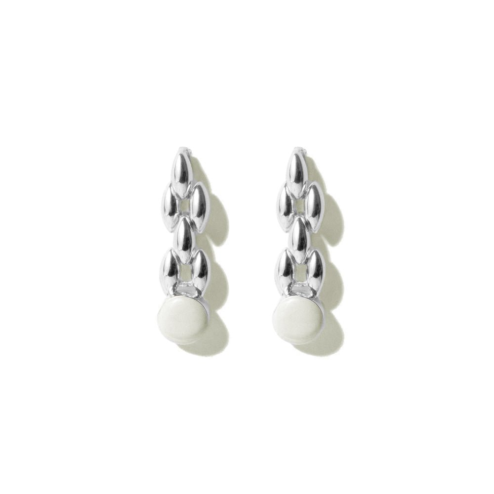 Small Bebe Earrings - Rhodium - SOPHIE BLAKE NY