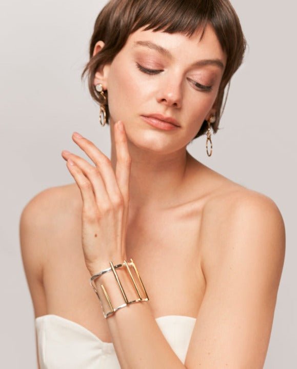 Stella Cuff Two-tone - 14K Gold/925 Silver Plated - SOPHIE BLAKE NY