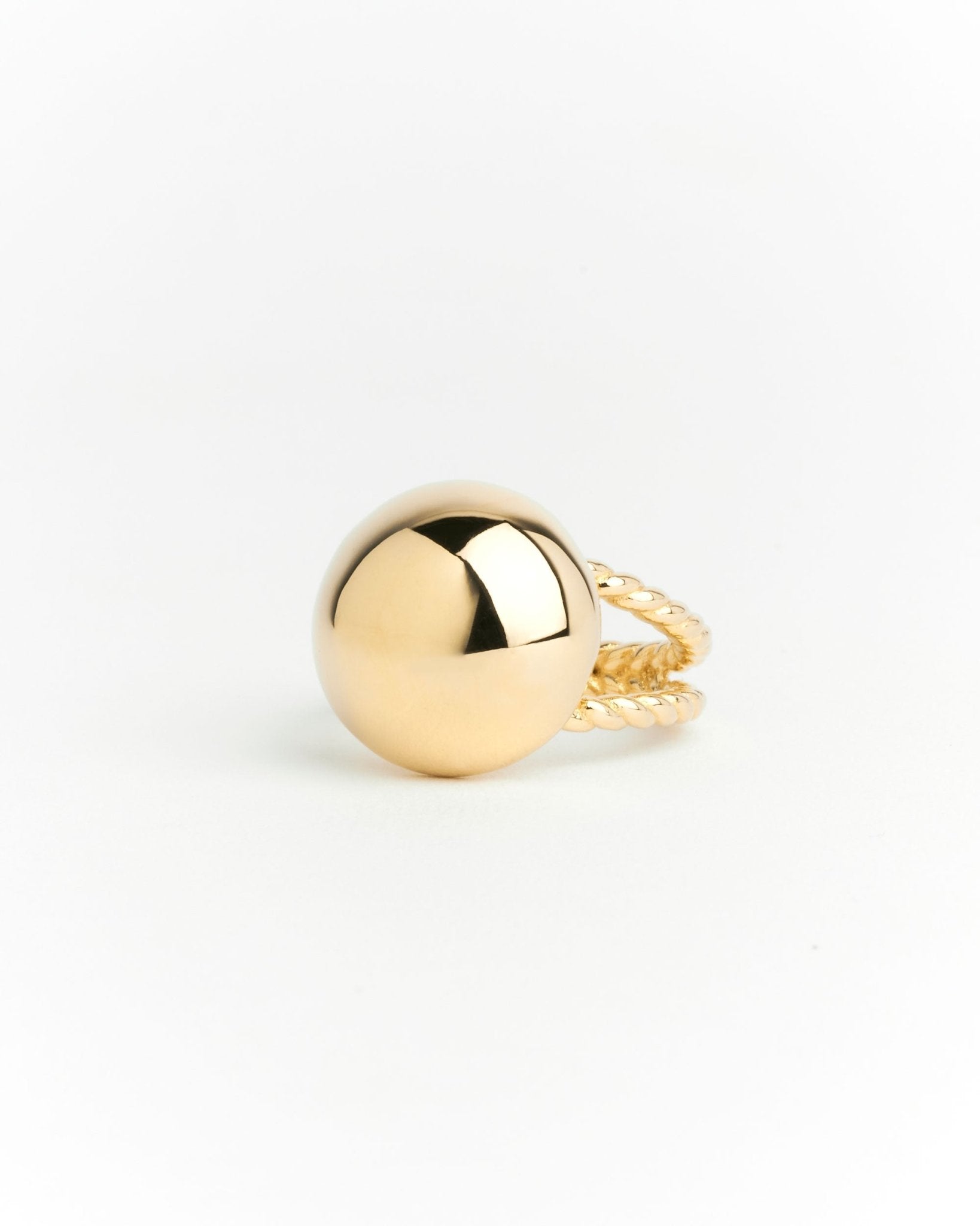 Zoe Dome Ring - 925 Silver/14k Gold Plate - SOPHIE BLAKE NY