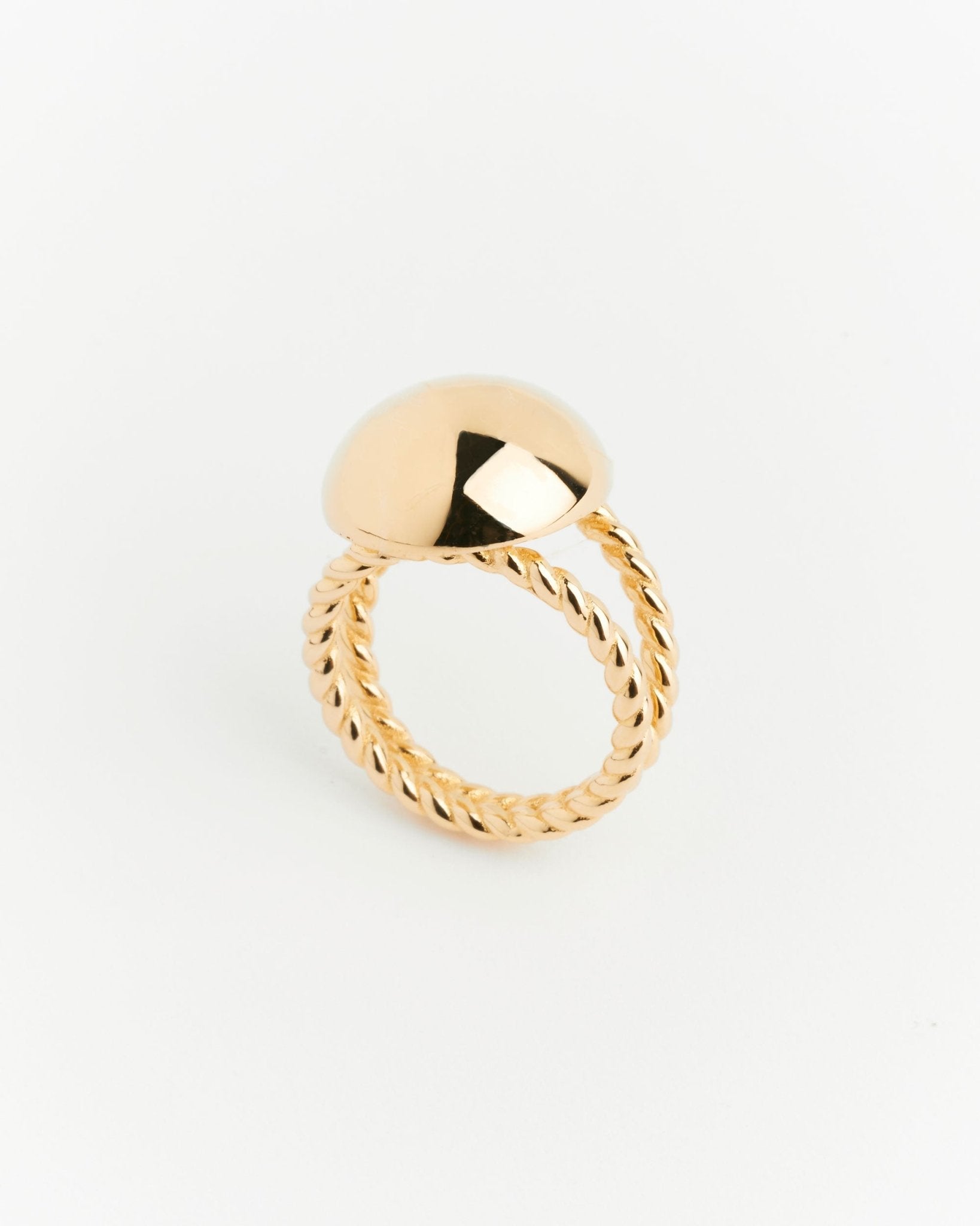 Zoe Dome Ring - 925 Silver/14k Gold Plate - SOPHIE BLAKE NY