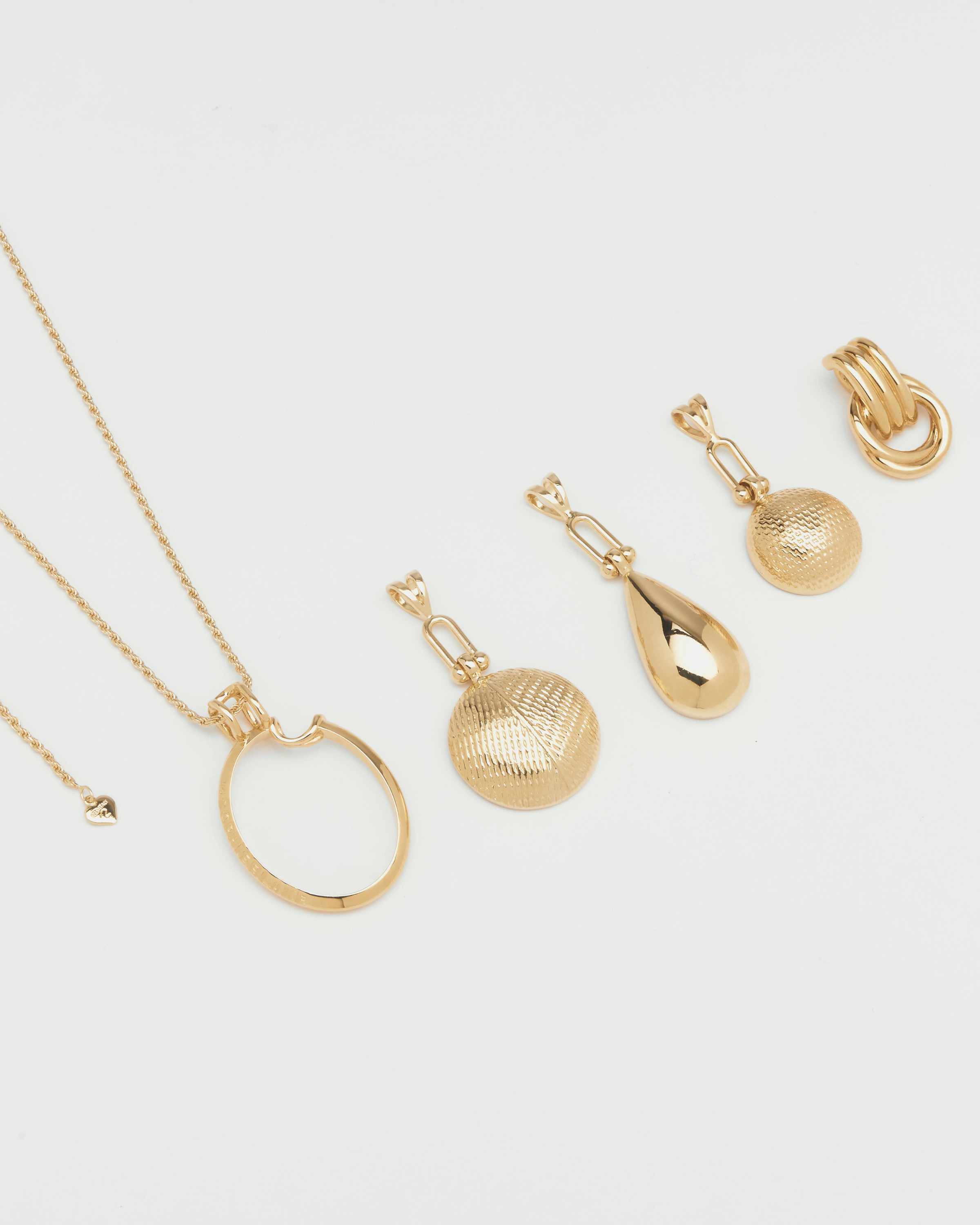 Rumor Pendant - Transparent (Gold)