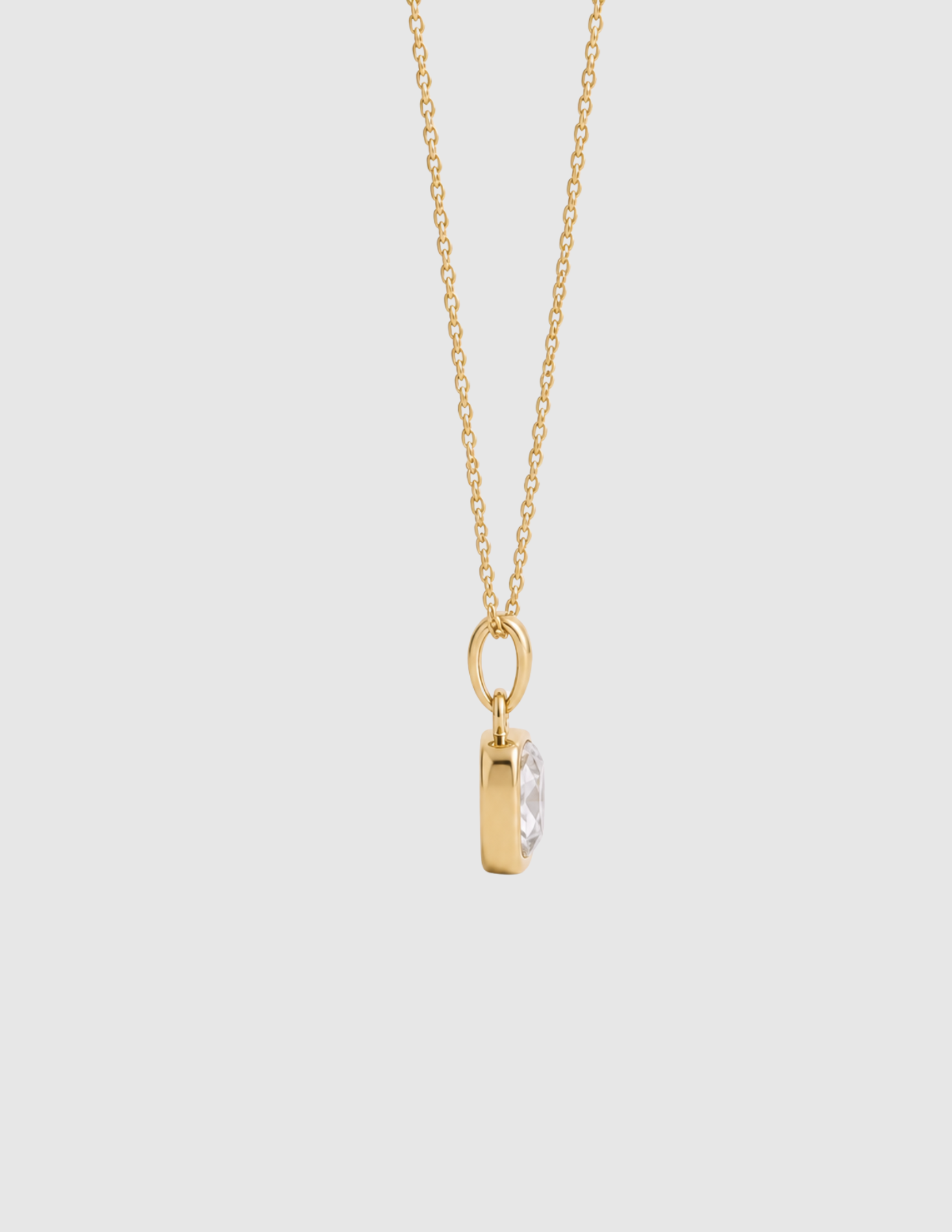 Deco Drop Necklace - White Topaz