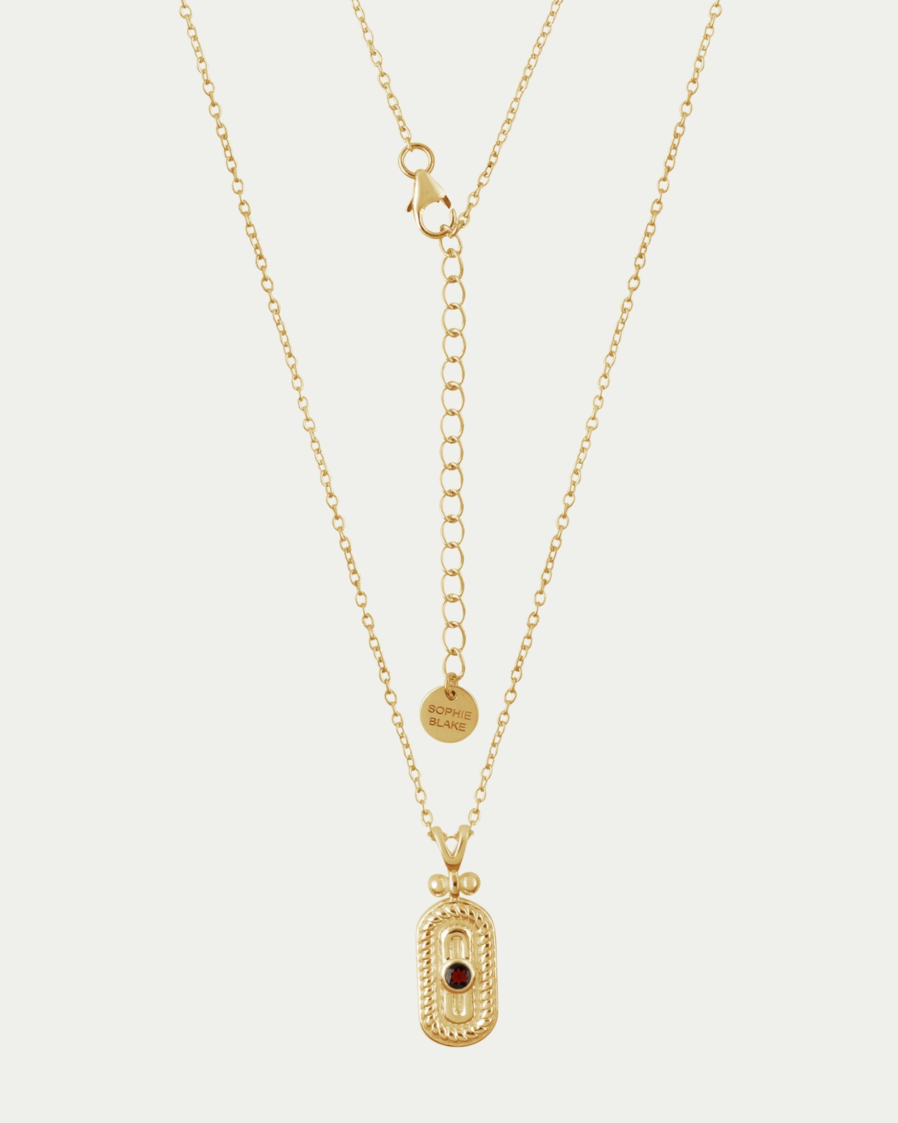 Greta Pendant - Garnet