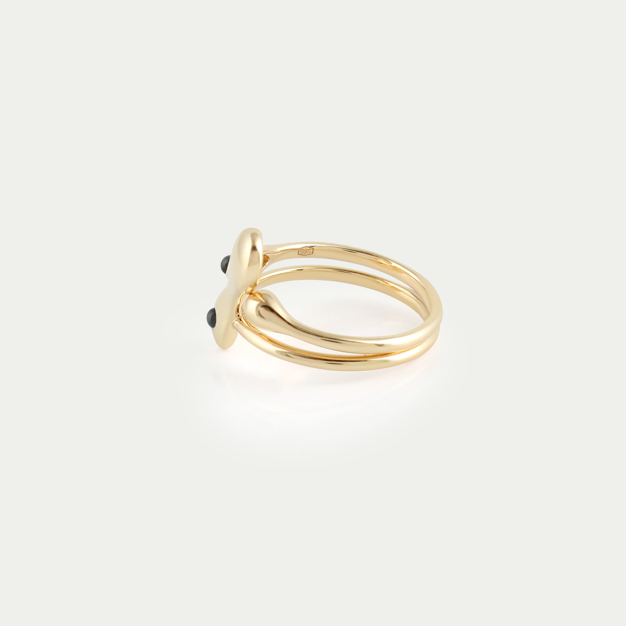 Baille Ring Blue Topaz - 14k Gold - PREORDER