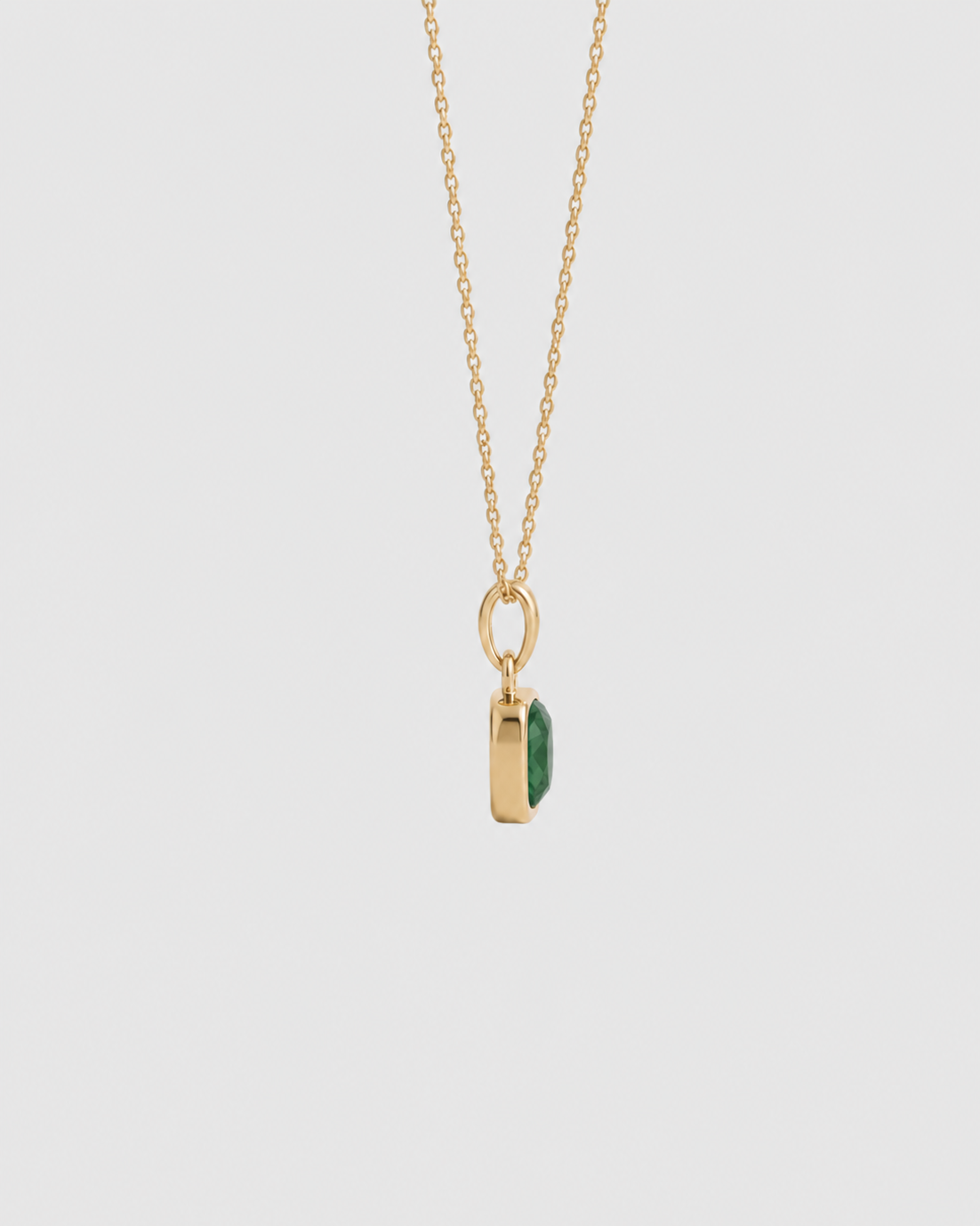 Deco Drop Necklace - Green Onyx
