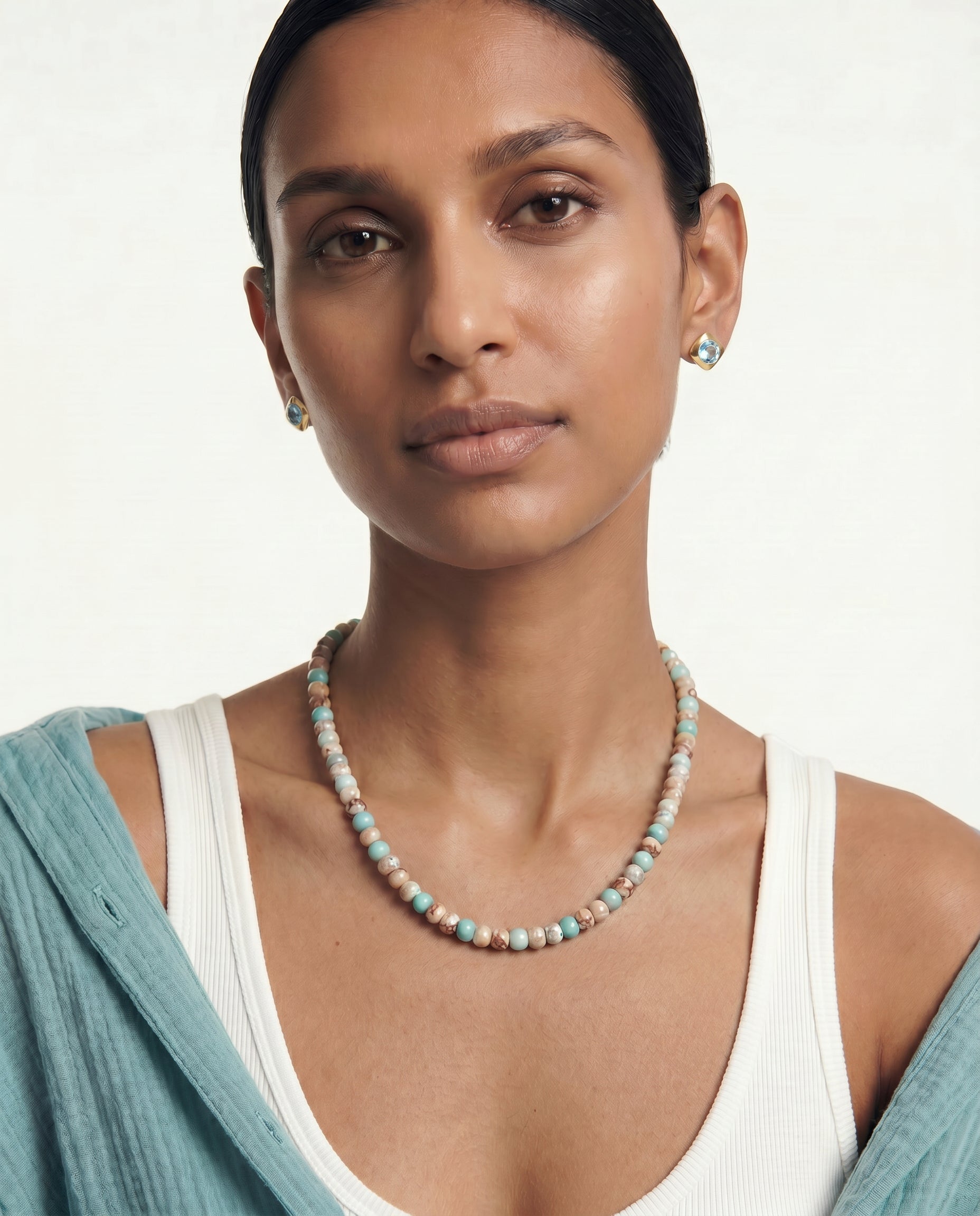 Eleni - Aqua Terra Jasper Necklace