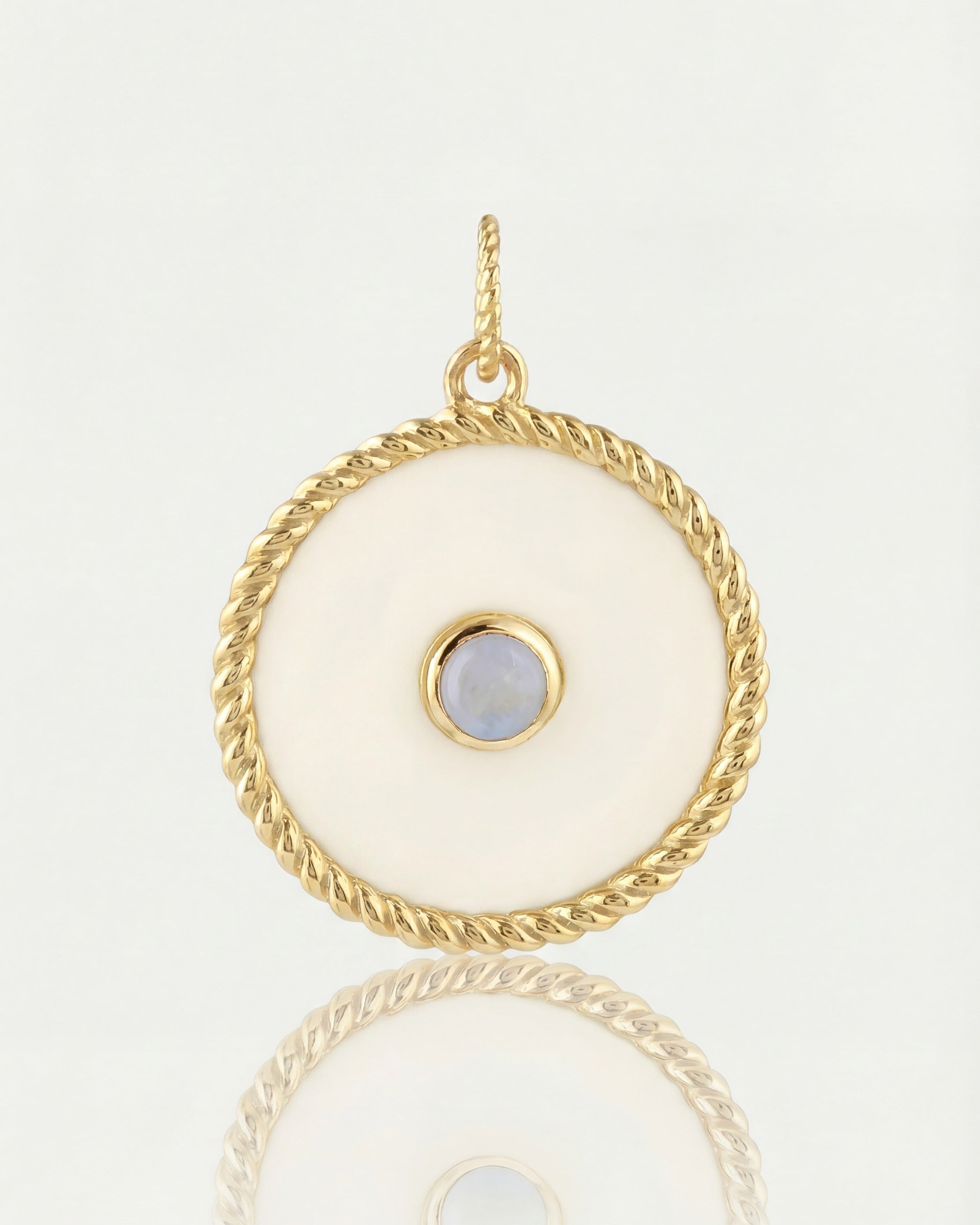 Ella Pendant Ivory and Moonstone