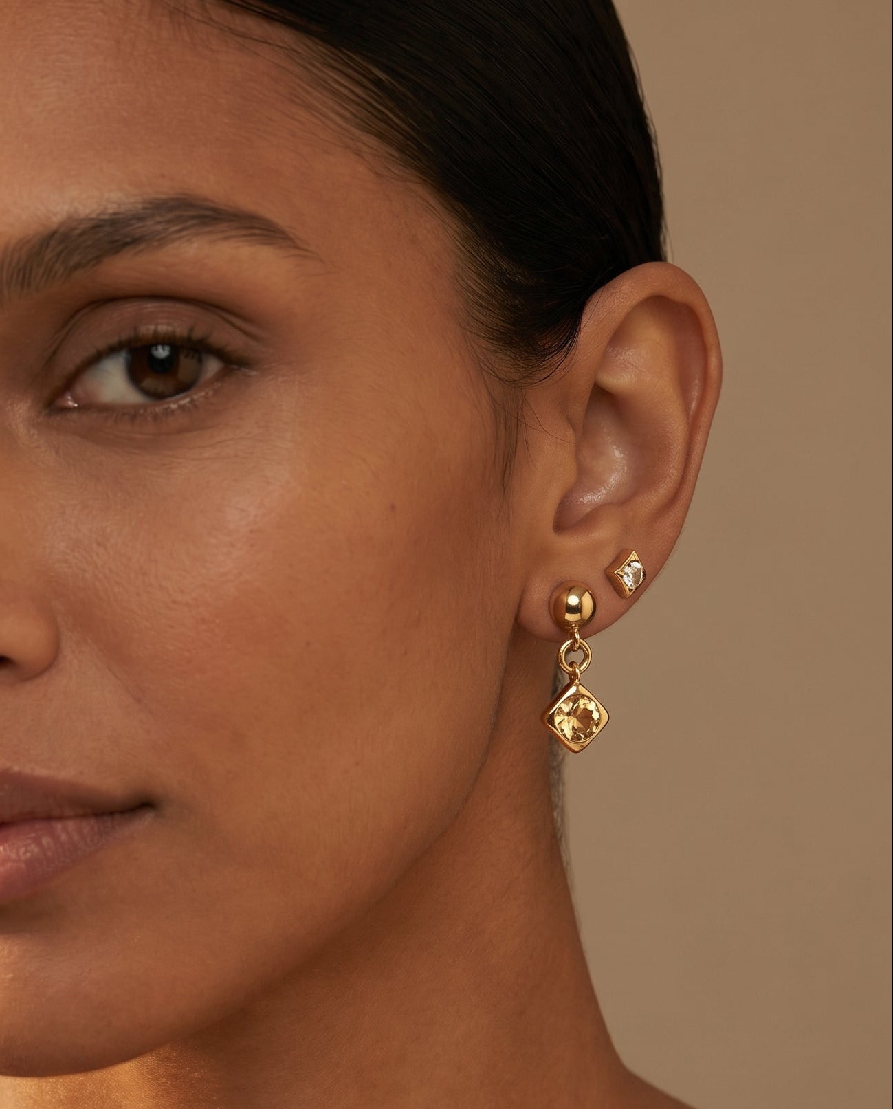 Lela Drop Earrings - Citrine
