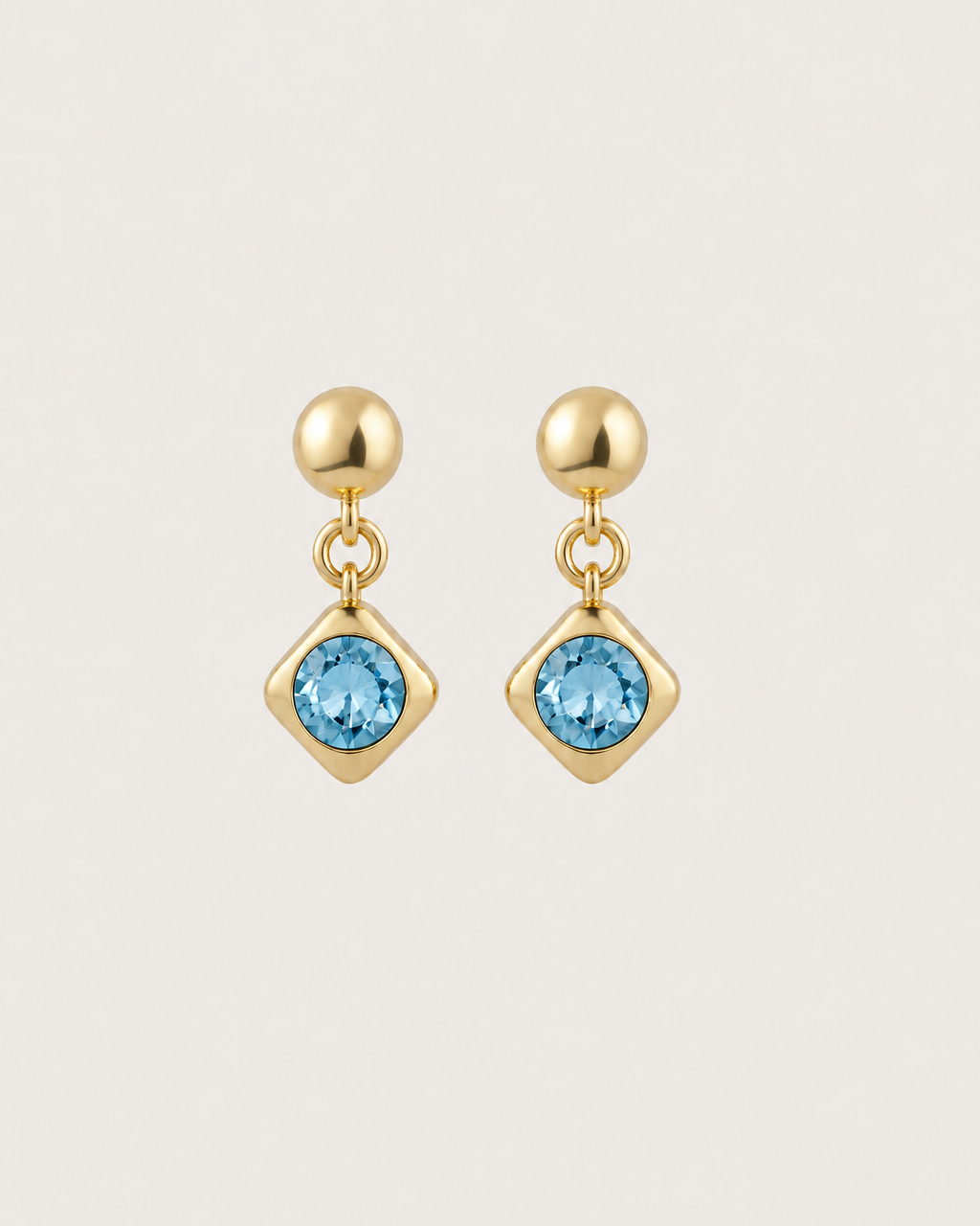 Lela Drop Earrings - Blue Topaz