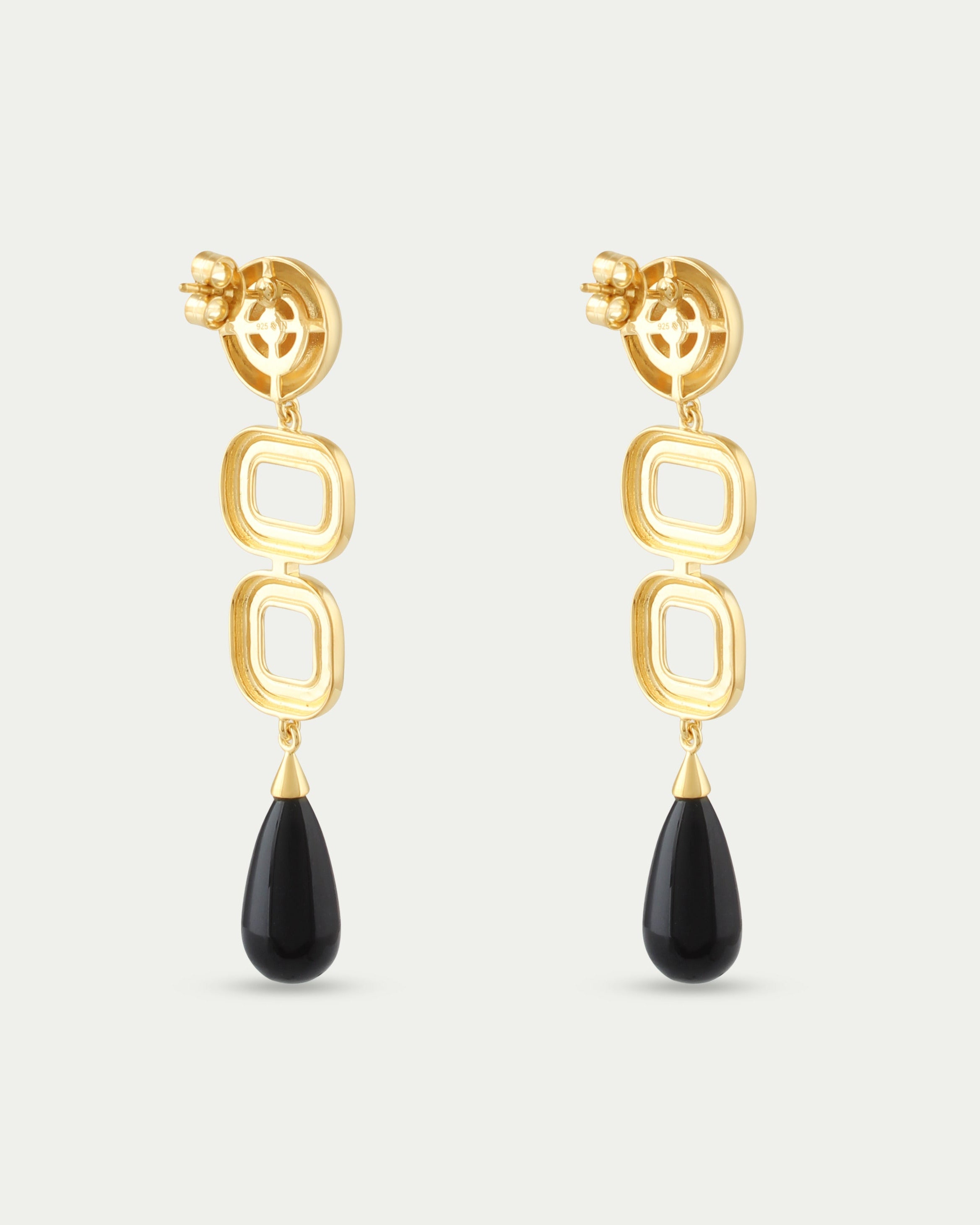 Marcela Earings - Deco Black Onyx