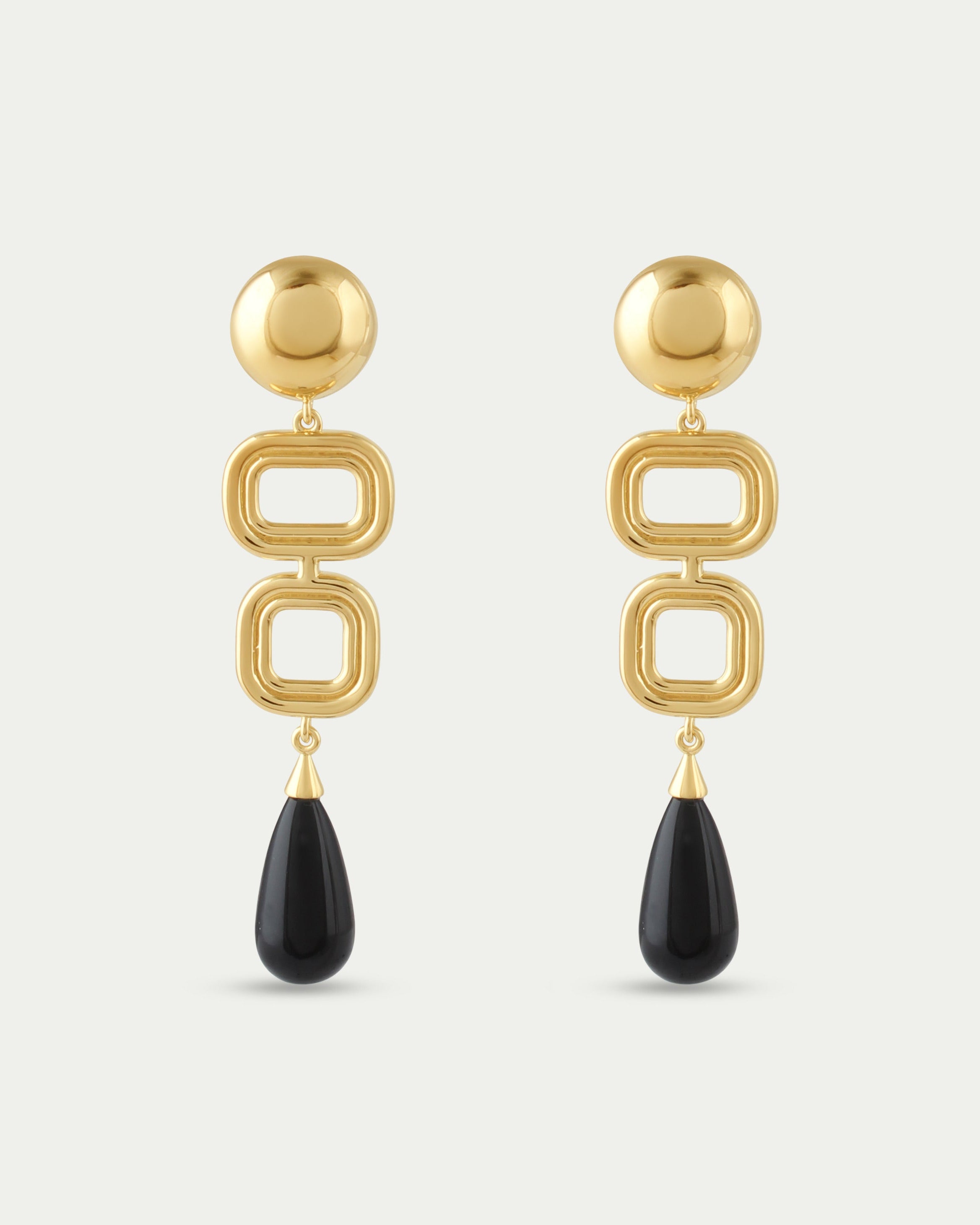 Marcela Earings - Deco Black Onyx