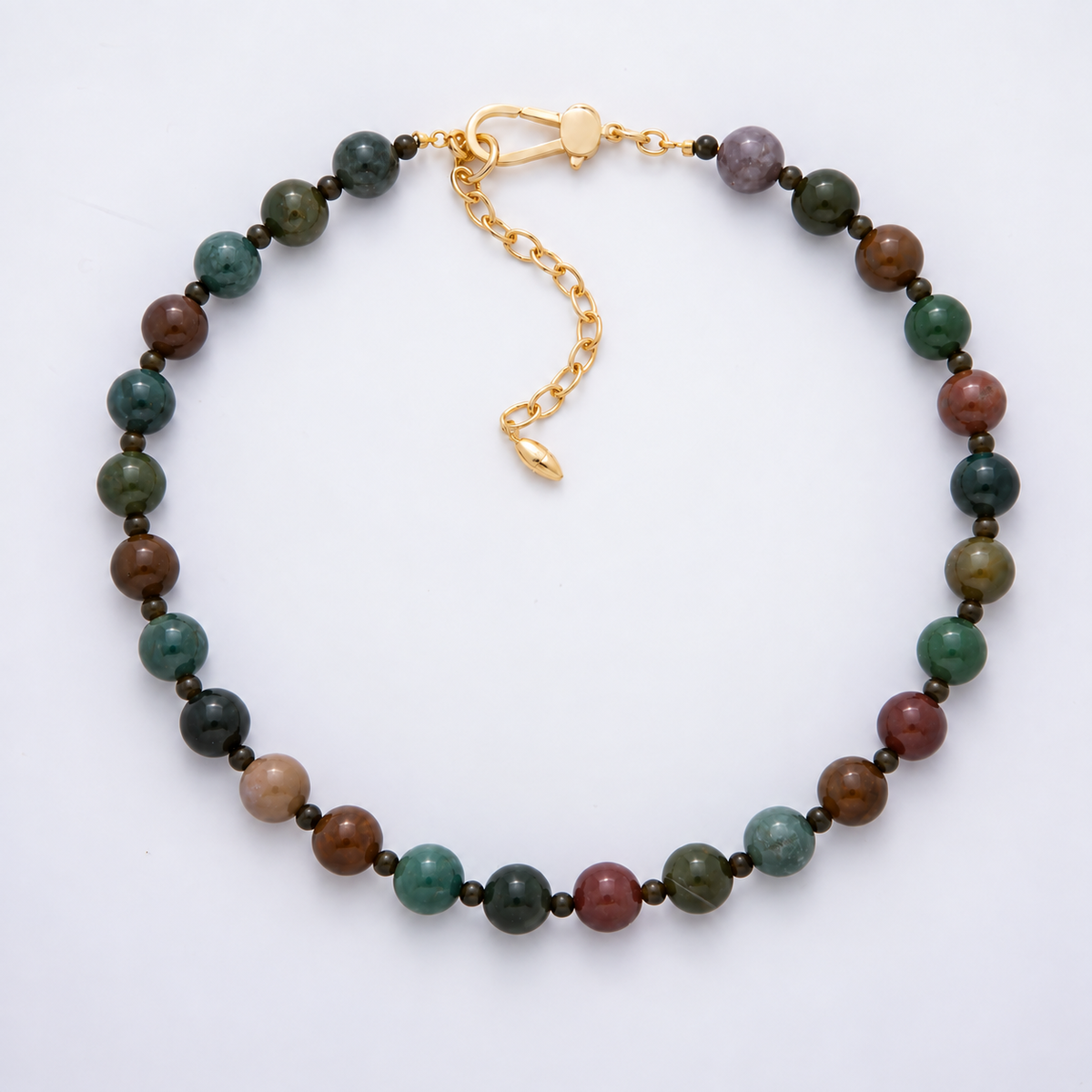 Milly Beaded Necklace - Indian Agate