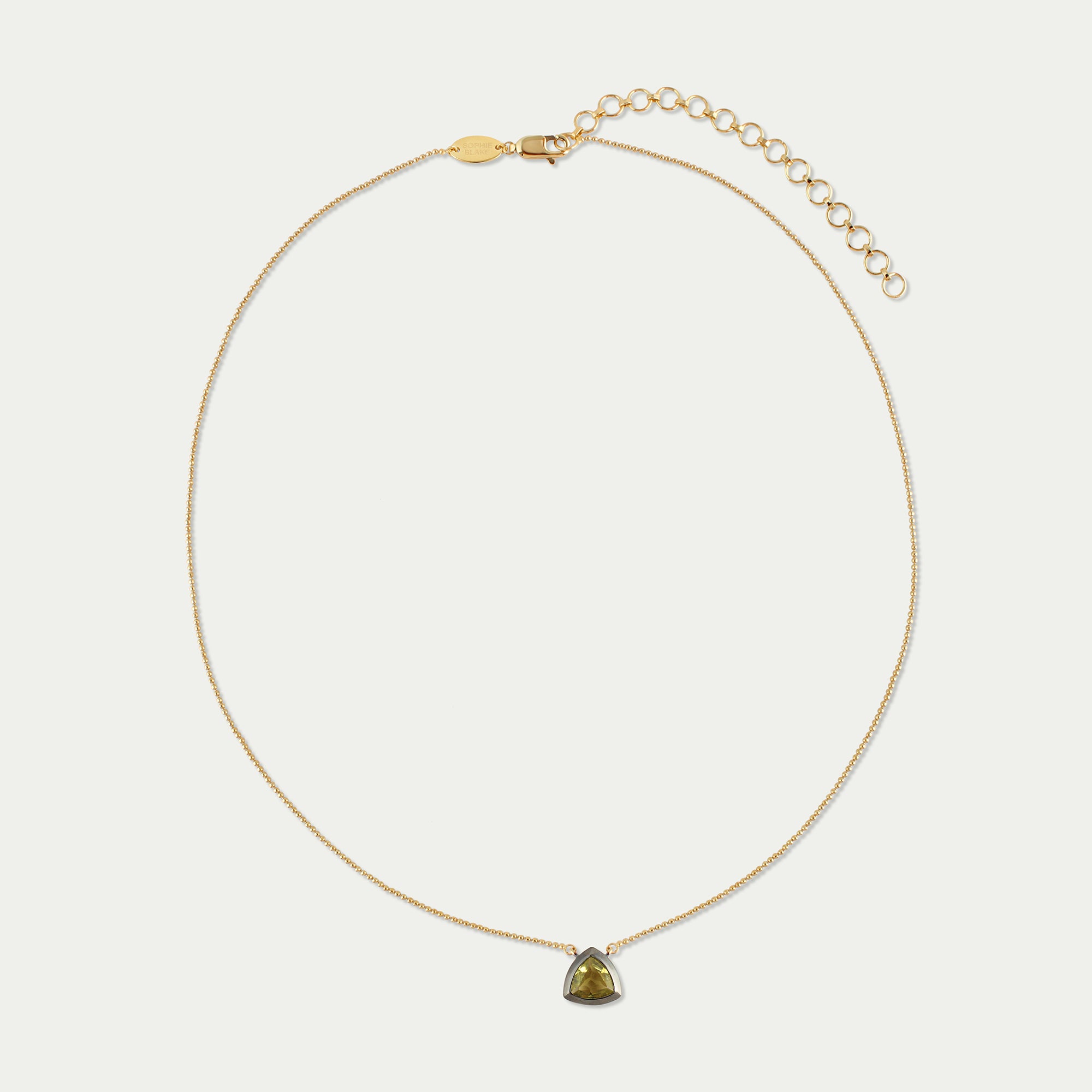 Gina Necklace - 14k Yellow Leamon Quartz