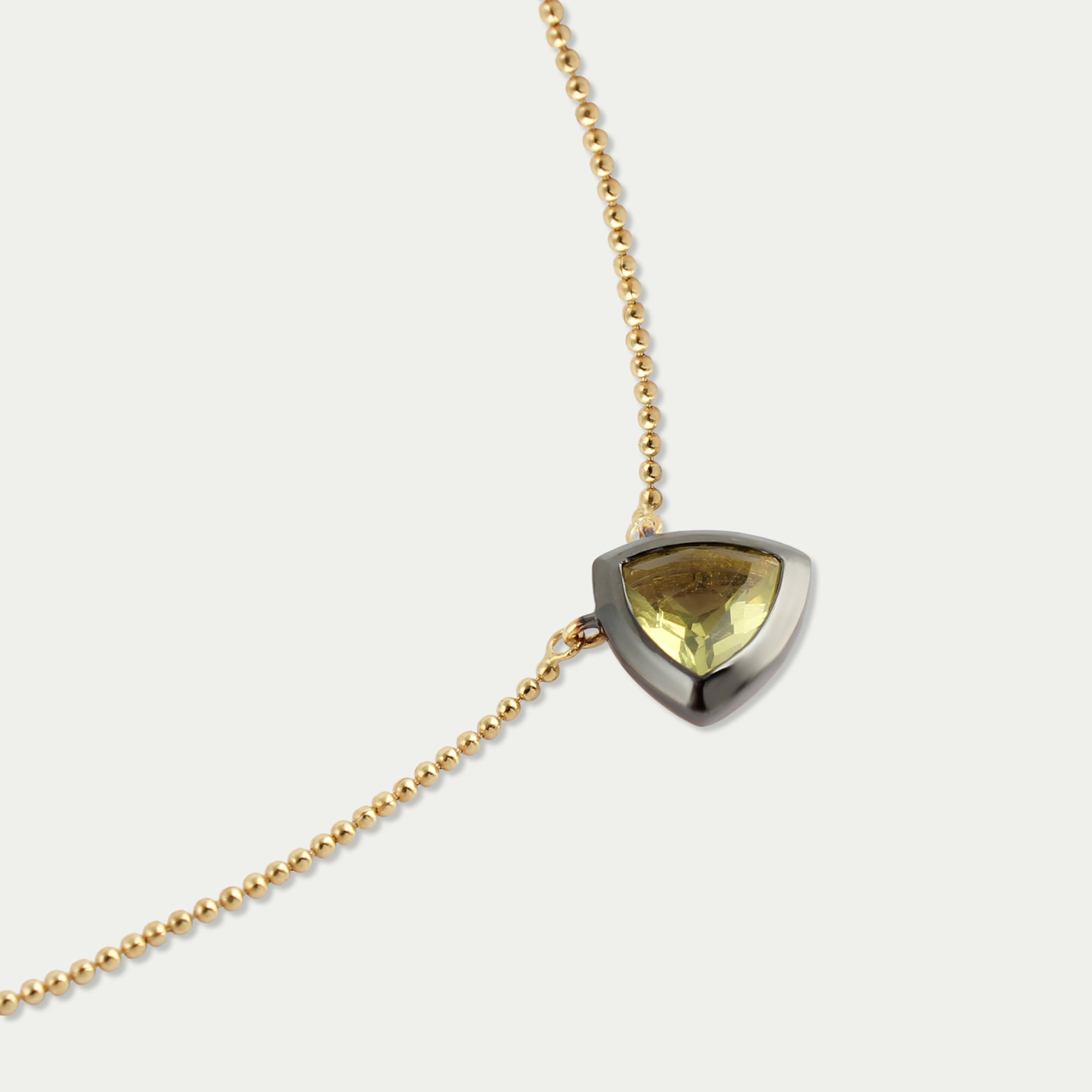 Gina Necklace - 14k Yellow Leamon Quartz