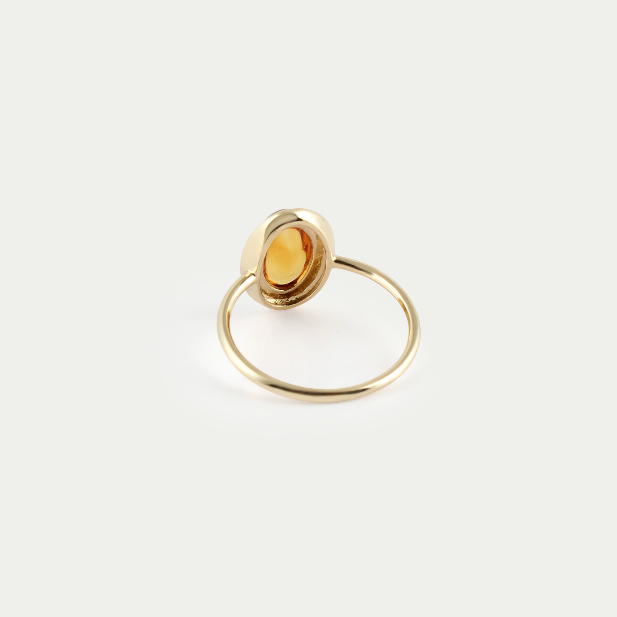 Neda ring yellow topaz 14k yellow gold