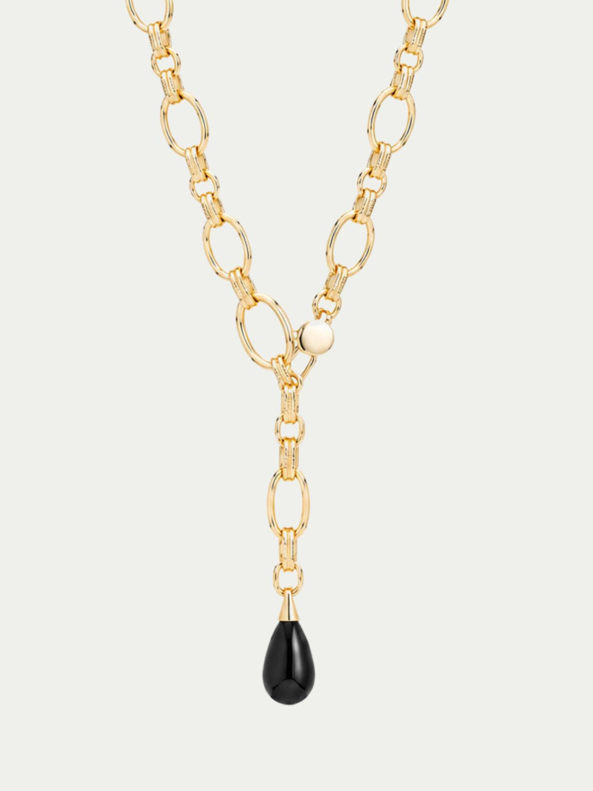 Nora Chain Necklace Black Onyx